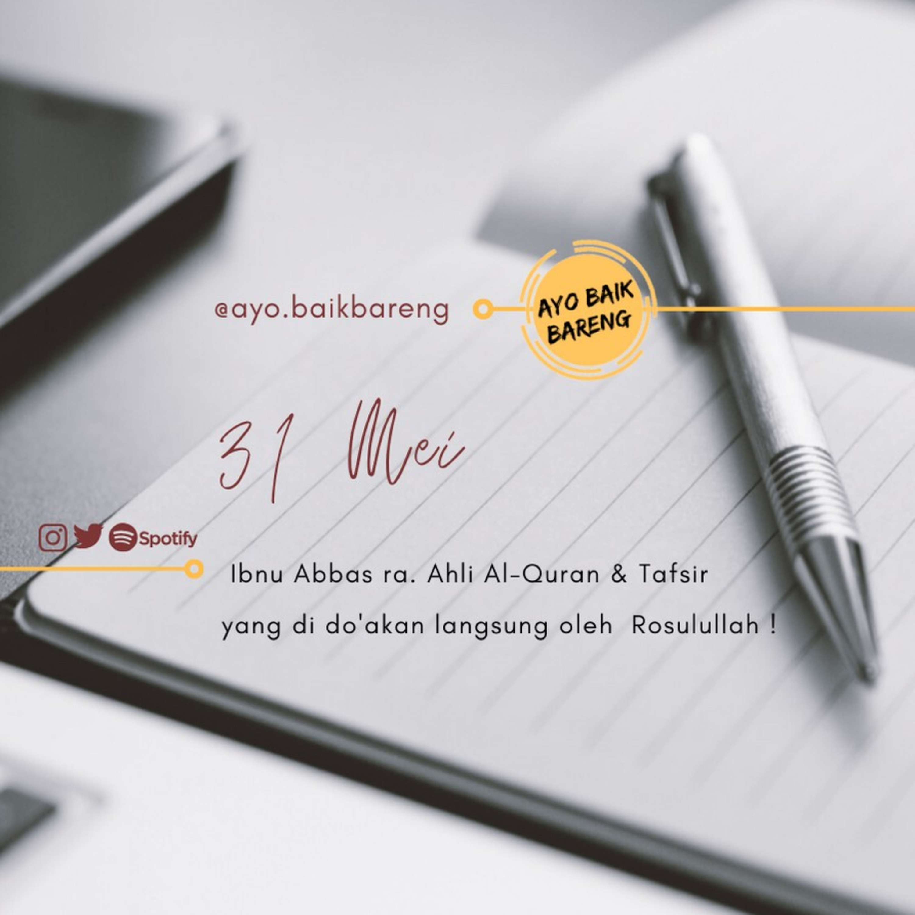🎧 [2 Juni] | Ibnu Abbas ra. si Ahli Al-Qur'an & Tafsir episode artwork