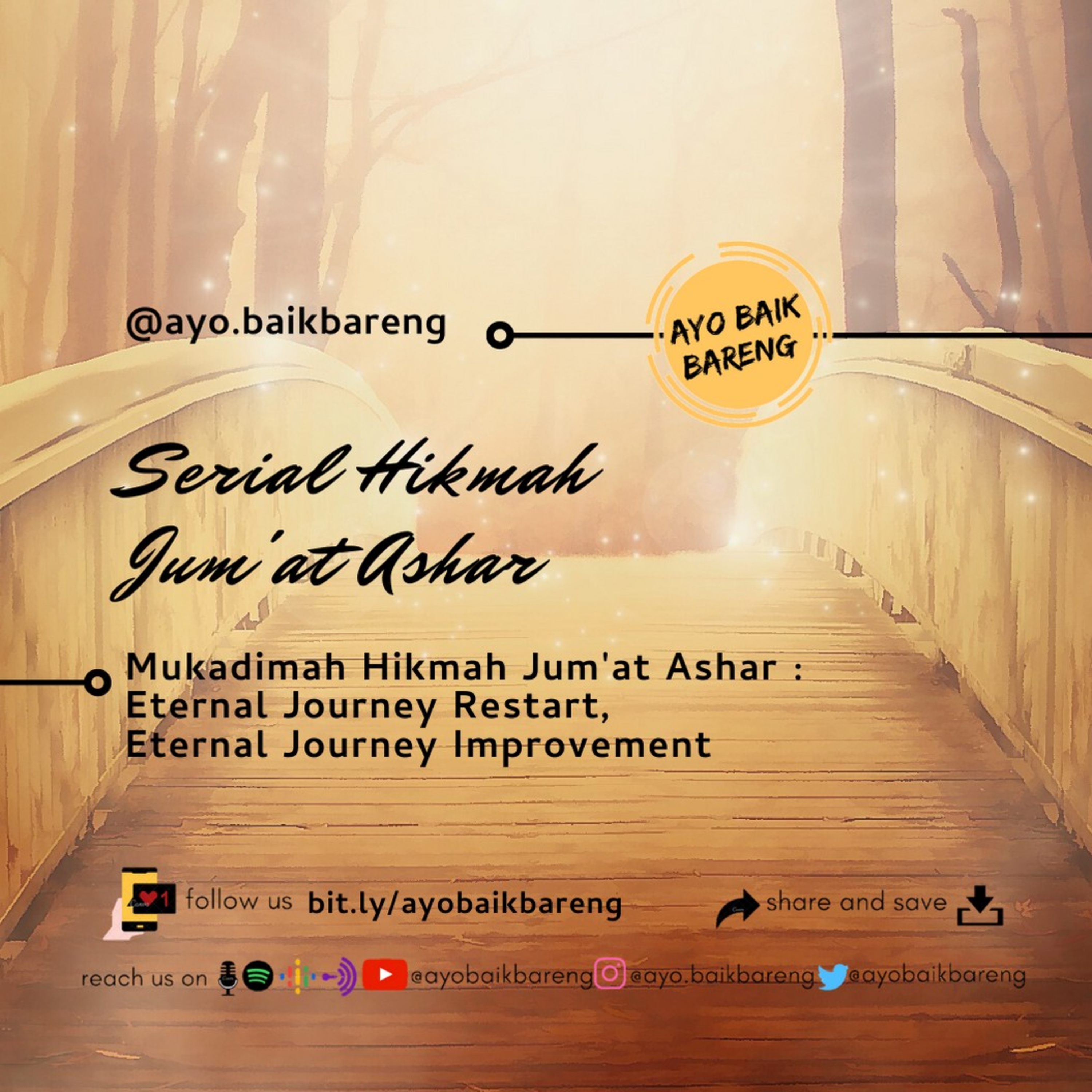 🎧 Mukadimah Hikmah Jum'at Ashar : Eternal Journey Restart, Eternal Journey Improvement episode artwork