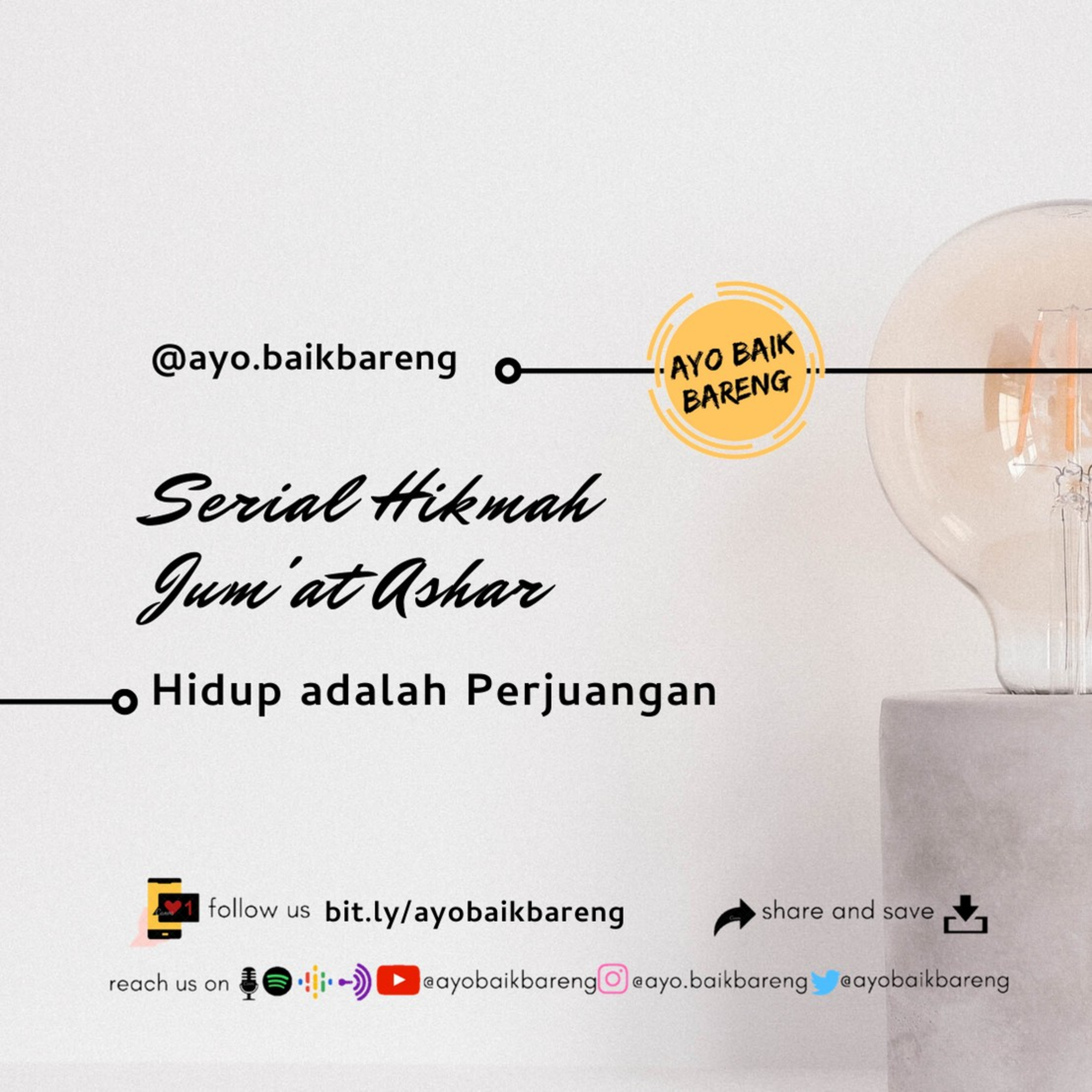 🎧 [Serial Hikmah Jum'at Sore] Week 2 | Hidup adalah Pejuangan episode artwork
