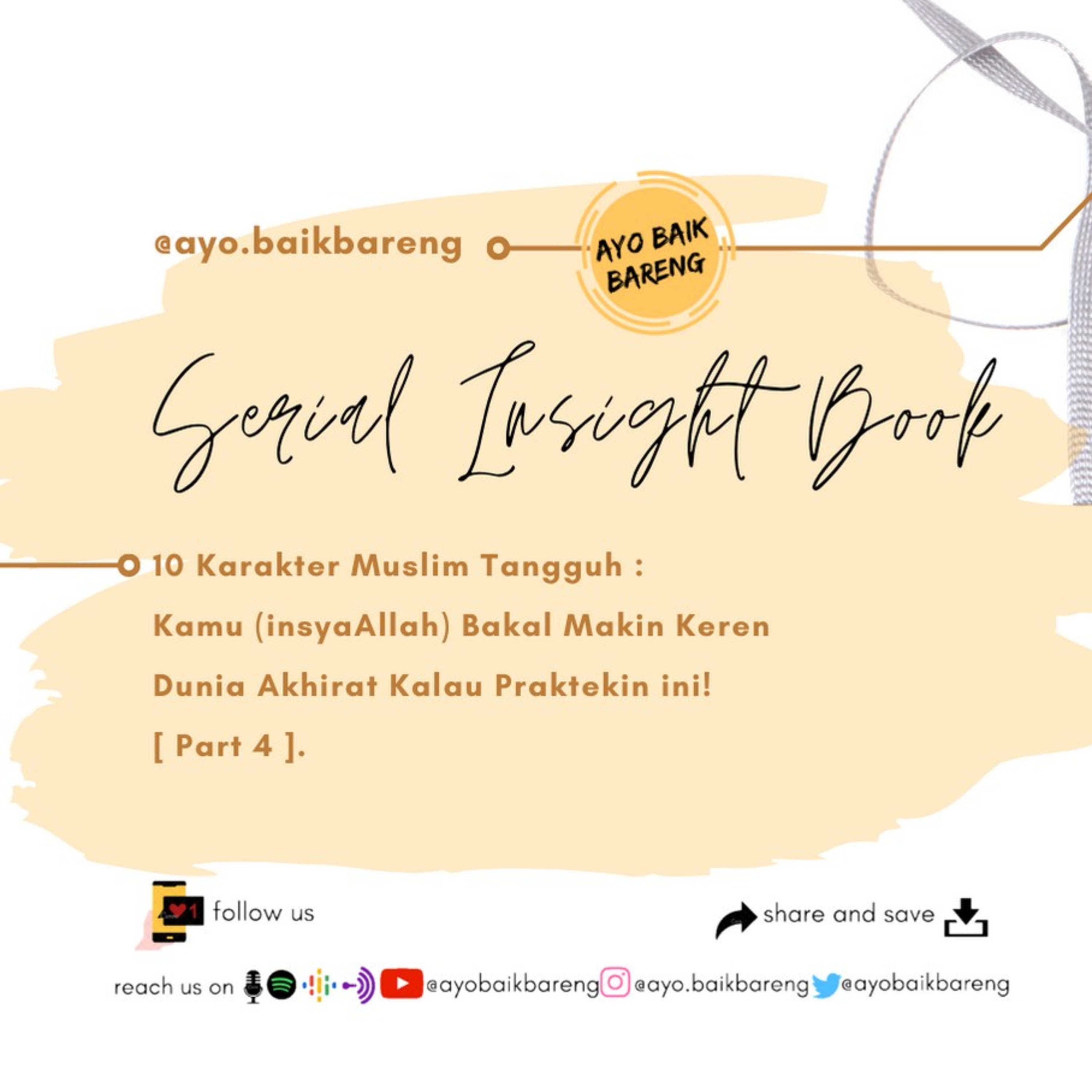 🎧 [Serial Insight Book] Part 4 • Finish | 10 Karakter Muslim Tangguh  episode artwork
