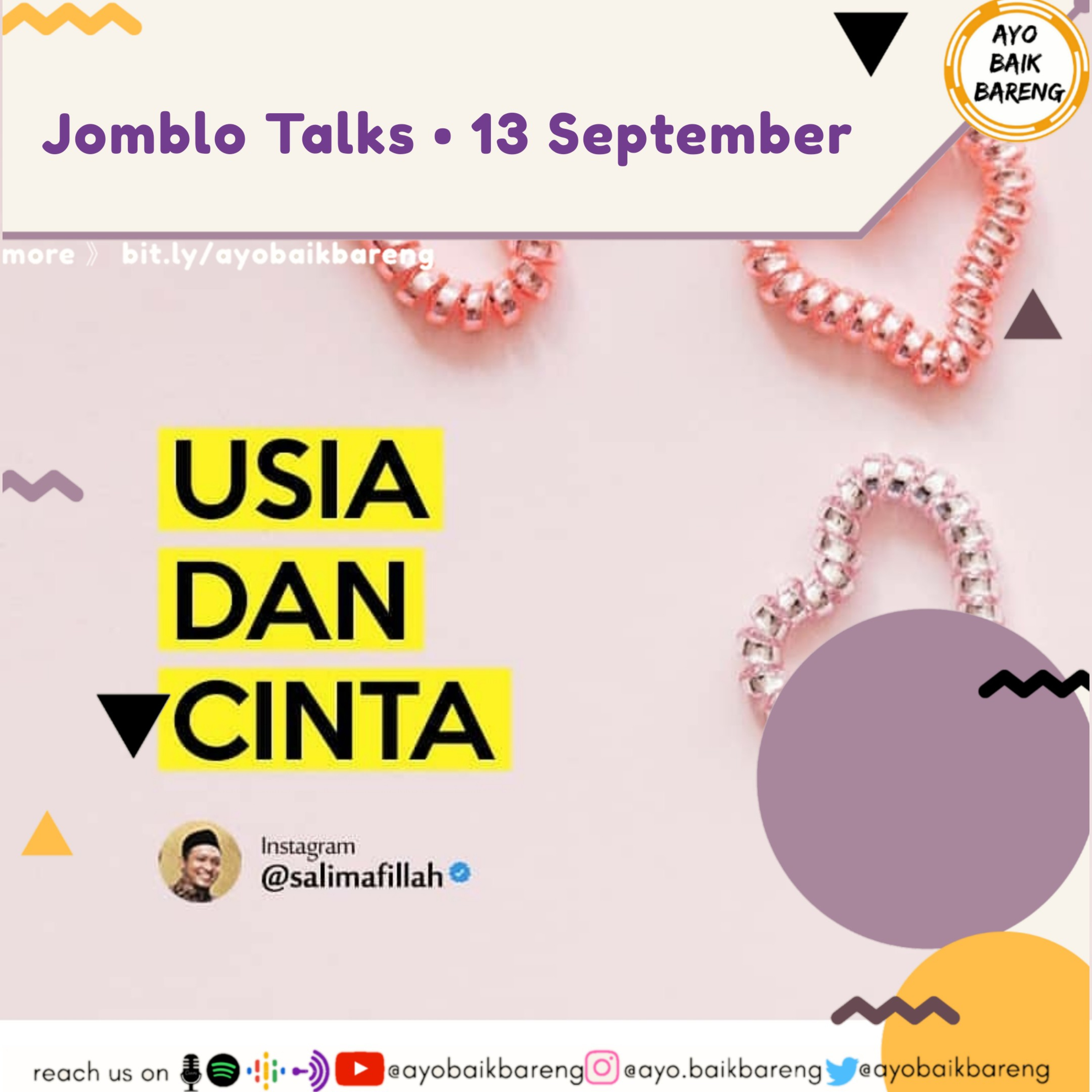 🎧 [13 September] Serial Jomblo Talks Ep. 7 | Usia & Cinta episode artwork
