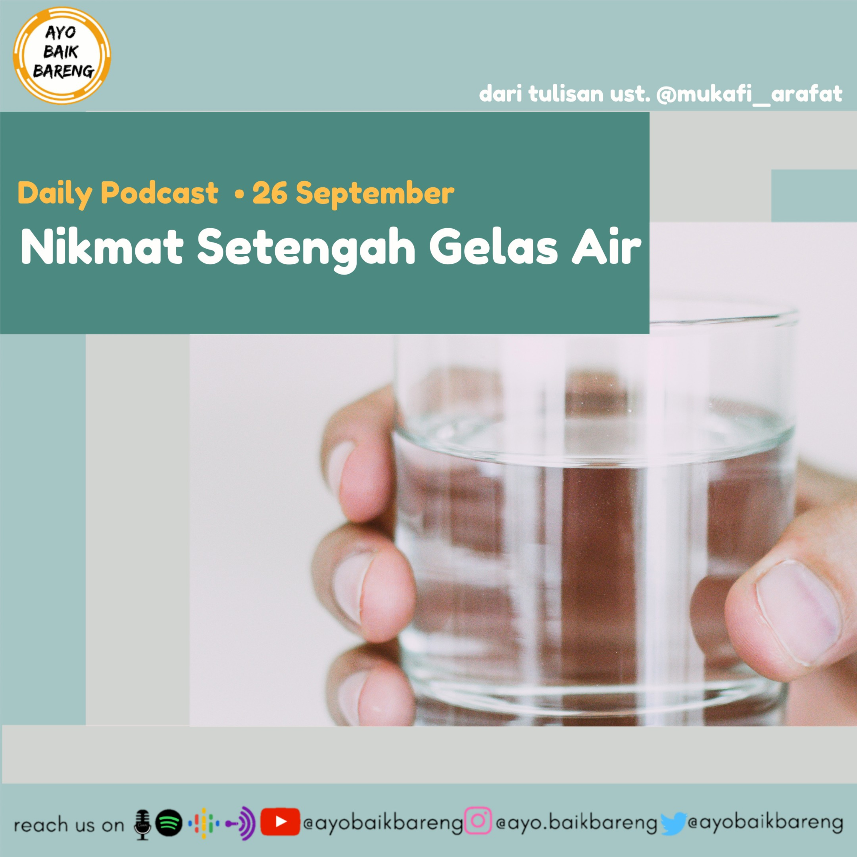 🎧 [26 September] | Nikmat Setengah Gelas Air episode artwork