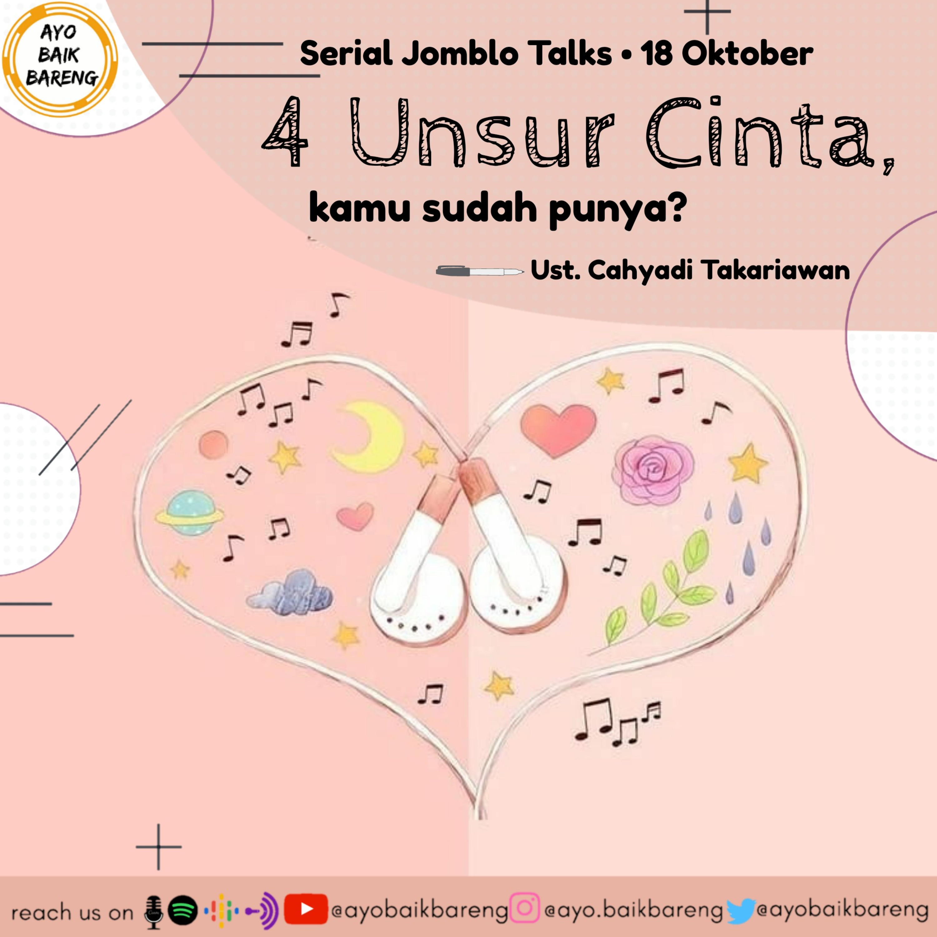🎧 [18 Oktober] Serial Jomblo Talks Ep. 11 | Empat Unsur Cinta, Kamu Sudah Punya? episode artwork