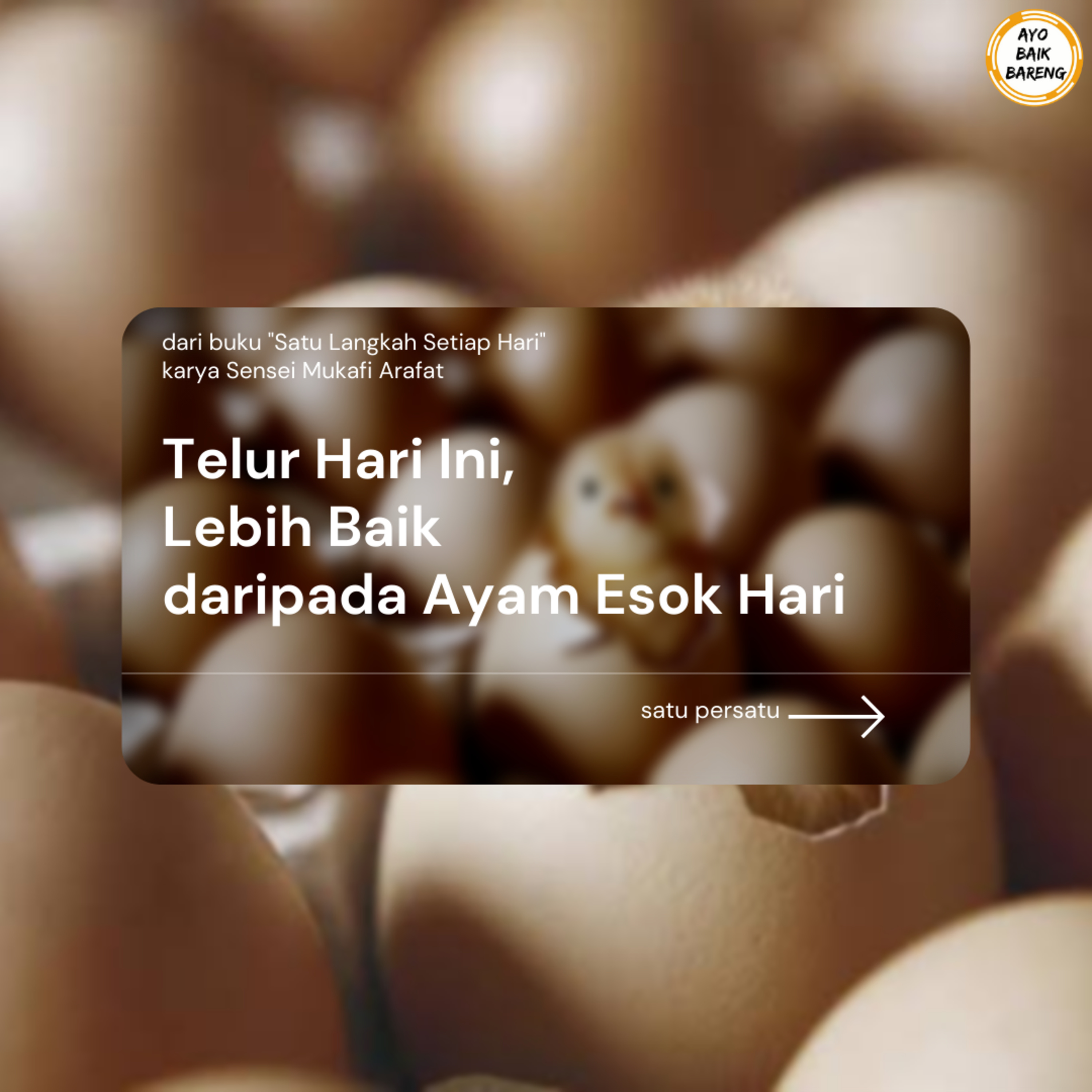 🎧 [21 November] | Telur Hari ini Lebih Baik daripada Ayam Esok Hari episode artwork