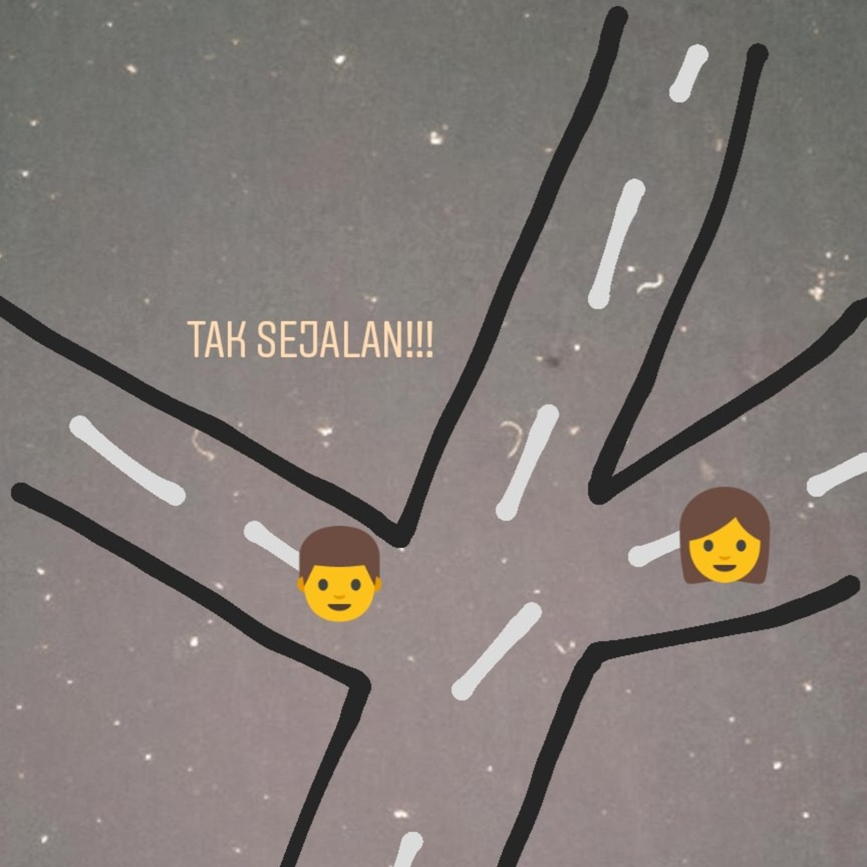 Tak Sejalan!!