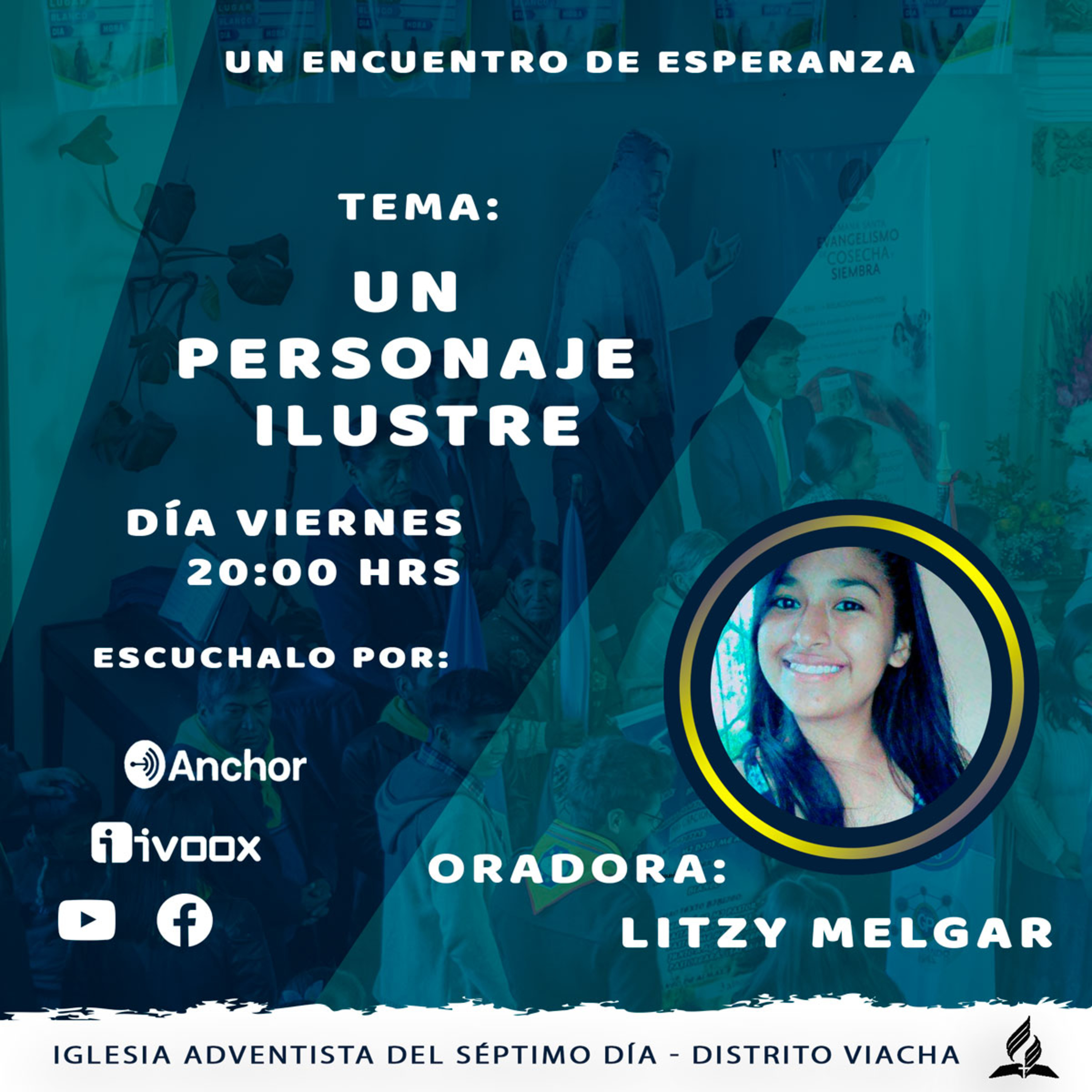 Un persona ilustre oradora Litzy Melgar
