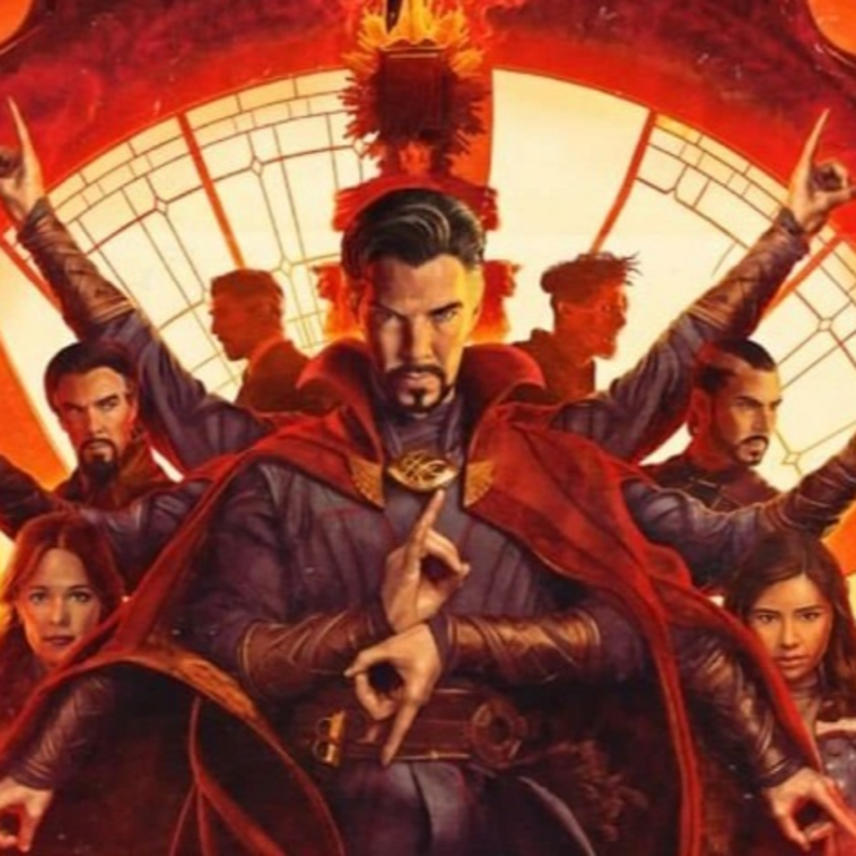 PCC Multiverse #275- Doctor Strange In The Multiverse of Madness Review, Erin Brown Thomas on Severance, and Star Trek Heads Into Strange New Worlds! episode artwork