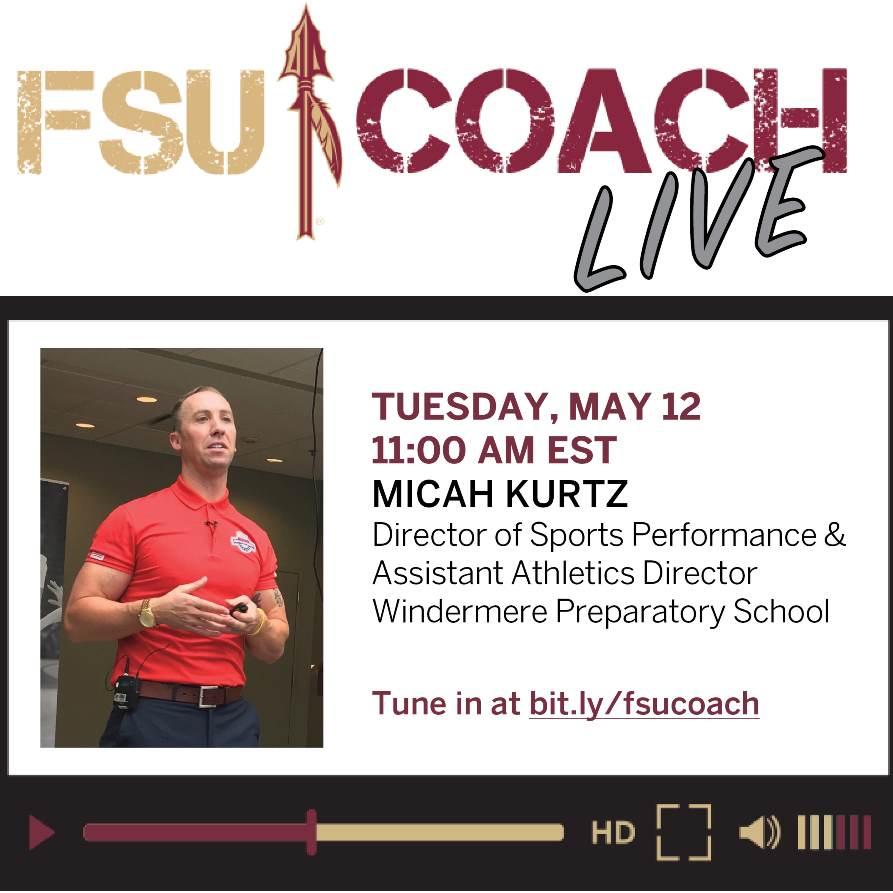 FSU COACH Live: Interviews with Coaches and Sports Professionals