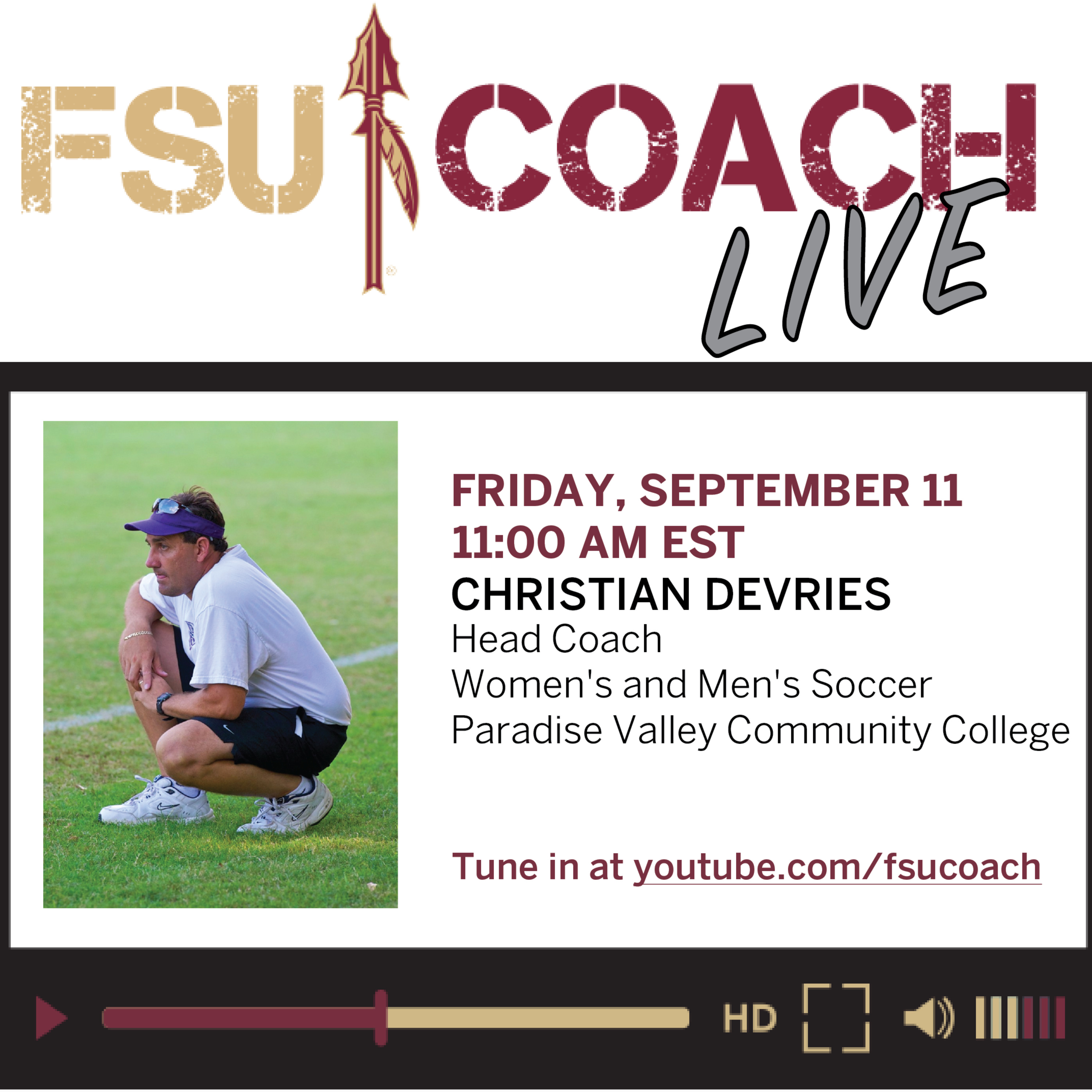 FSU COACH Live: Interviews with Coaches and Sports Professionals