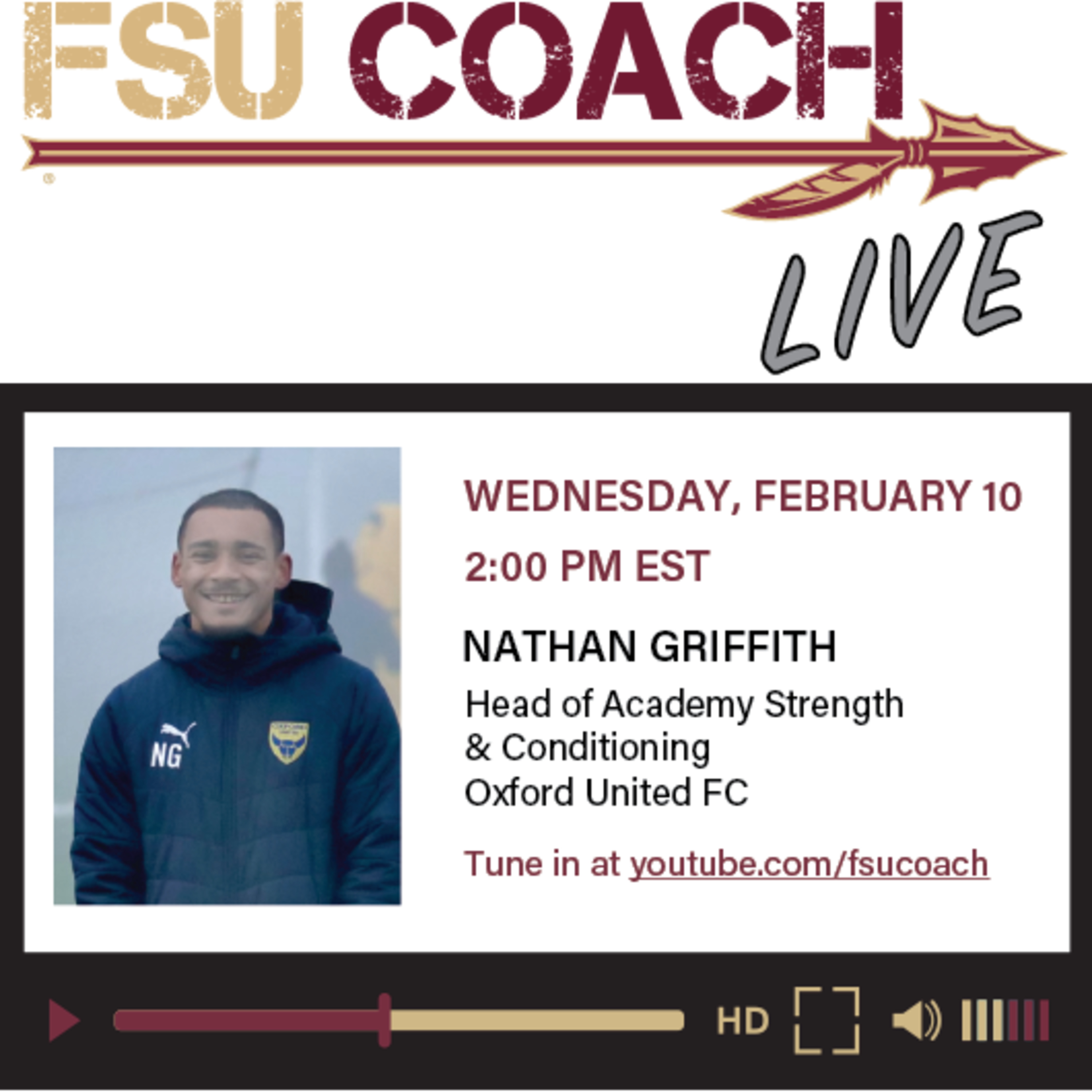 FSU COACH Live: Interviews with Coaches and Sports Professionals