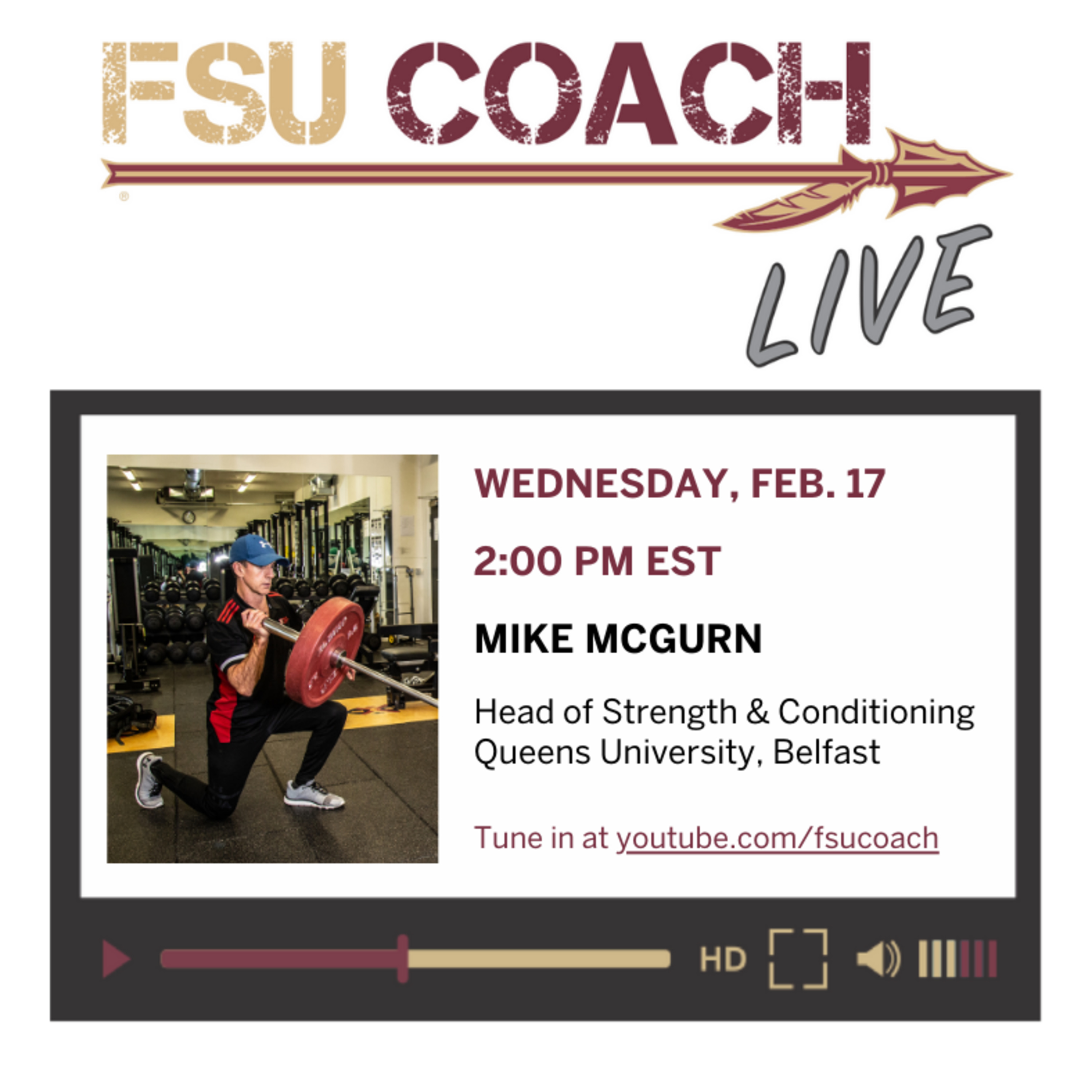 FSU COACH Live: Interviews with Coaches and Sports Professionals
