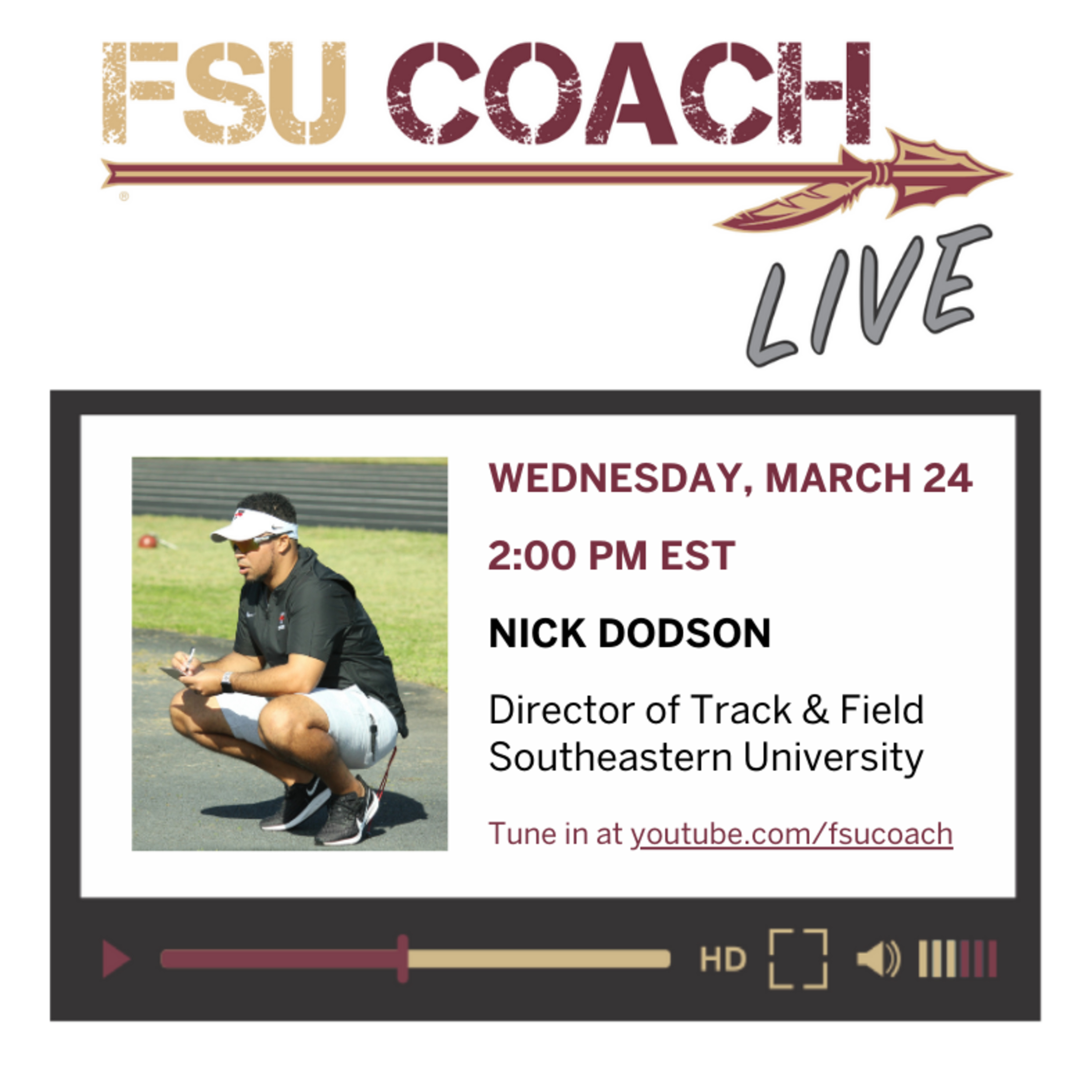 FSU COACH Live: Interviews with Coaches and Sports Professionals