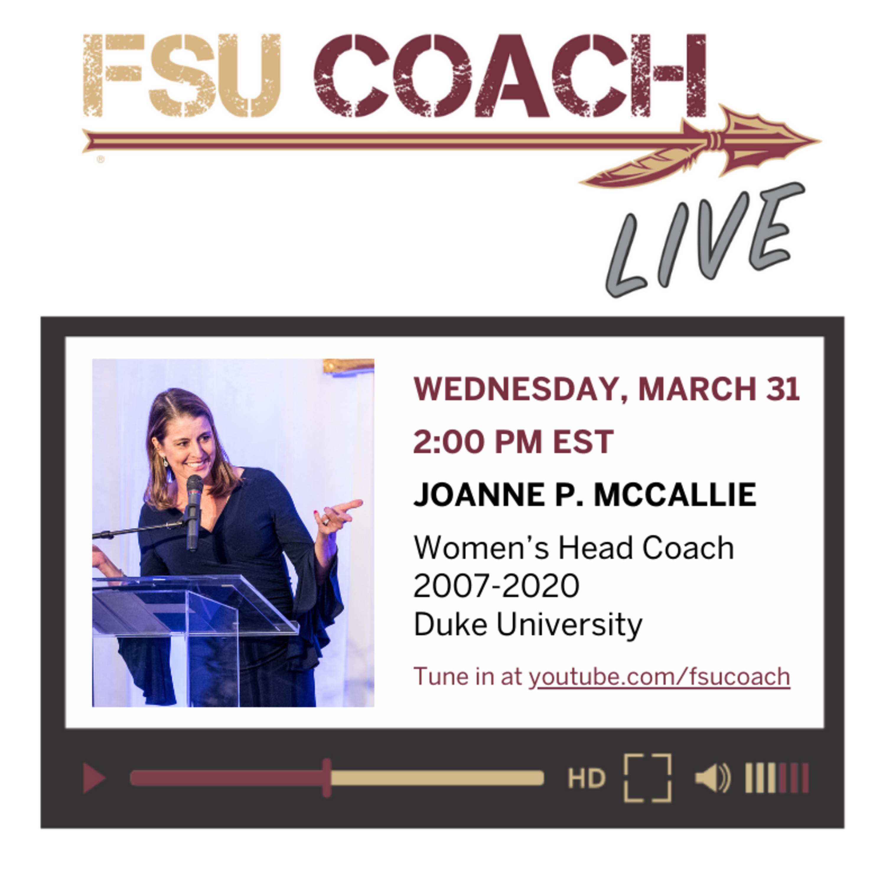 FSU COACH Live: Interviews with Coaches and Sports Professionals