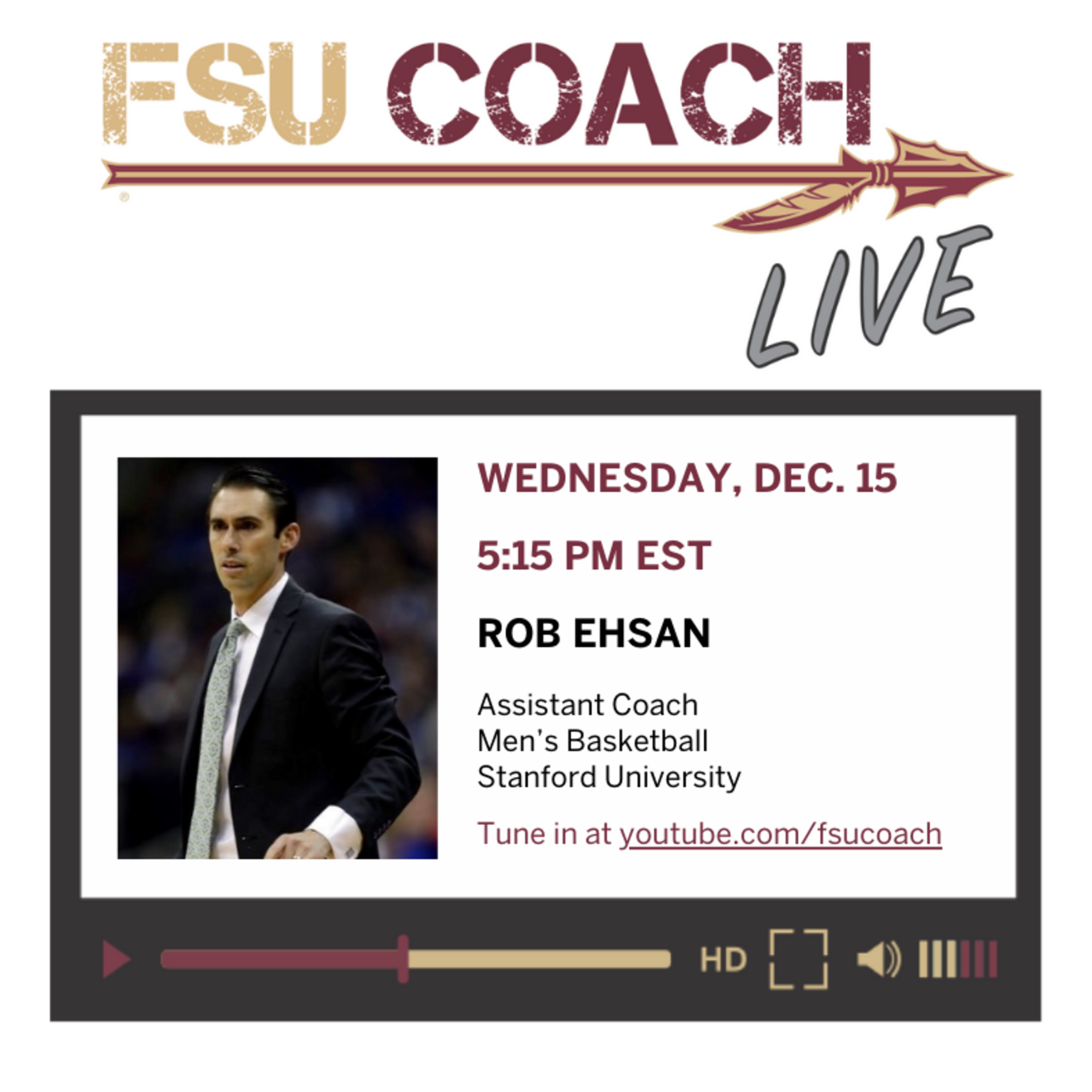 Interview with Rob Ehsan, Assistant Coach of Men's Basketball at Stanford University episode artwork
