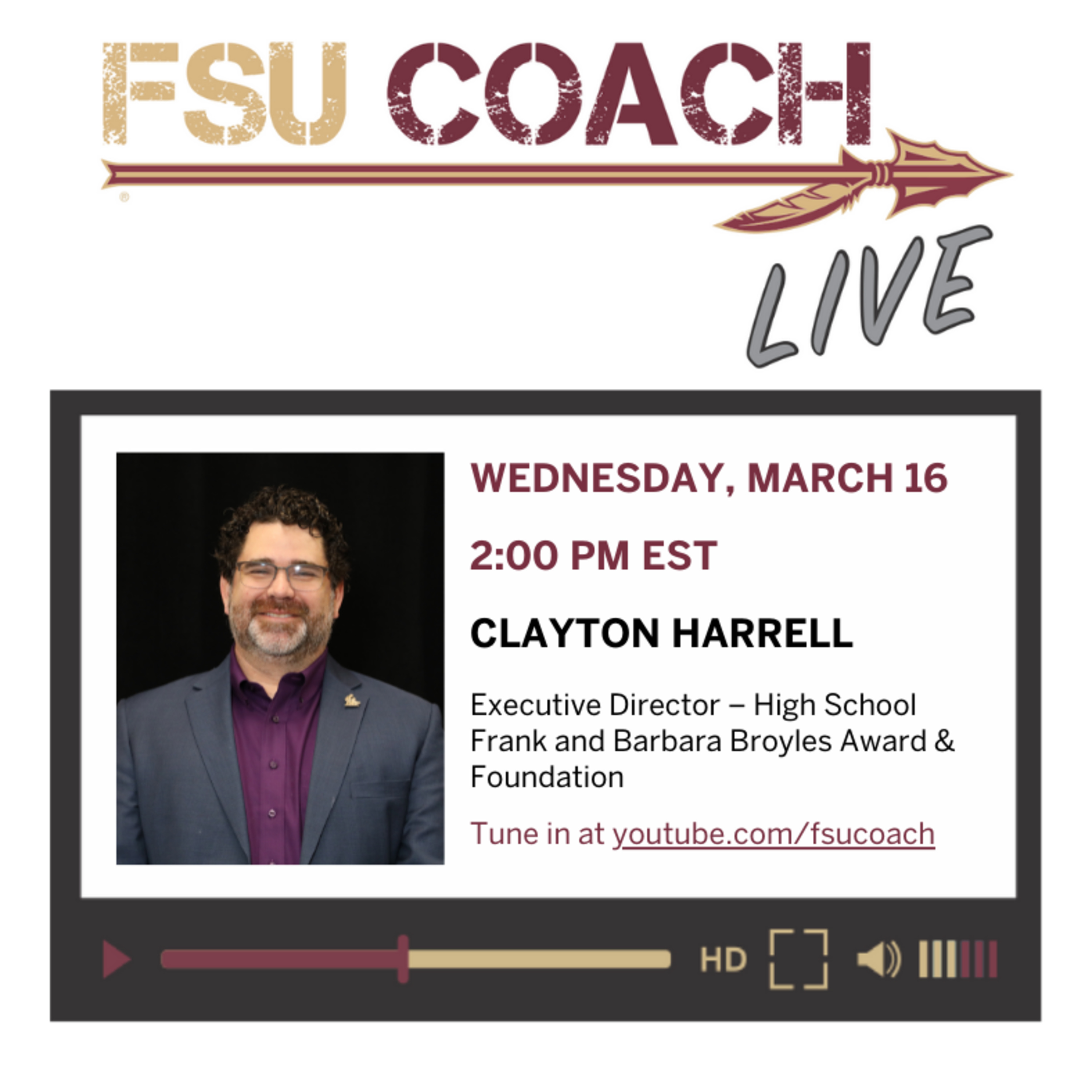 FSU COACH Live: Interviews with Coaches and Sports Professionals
