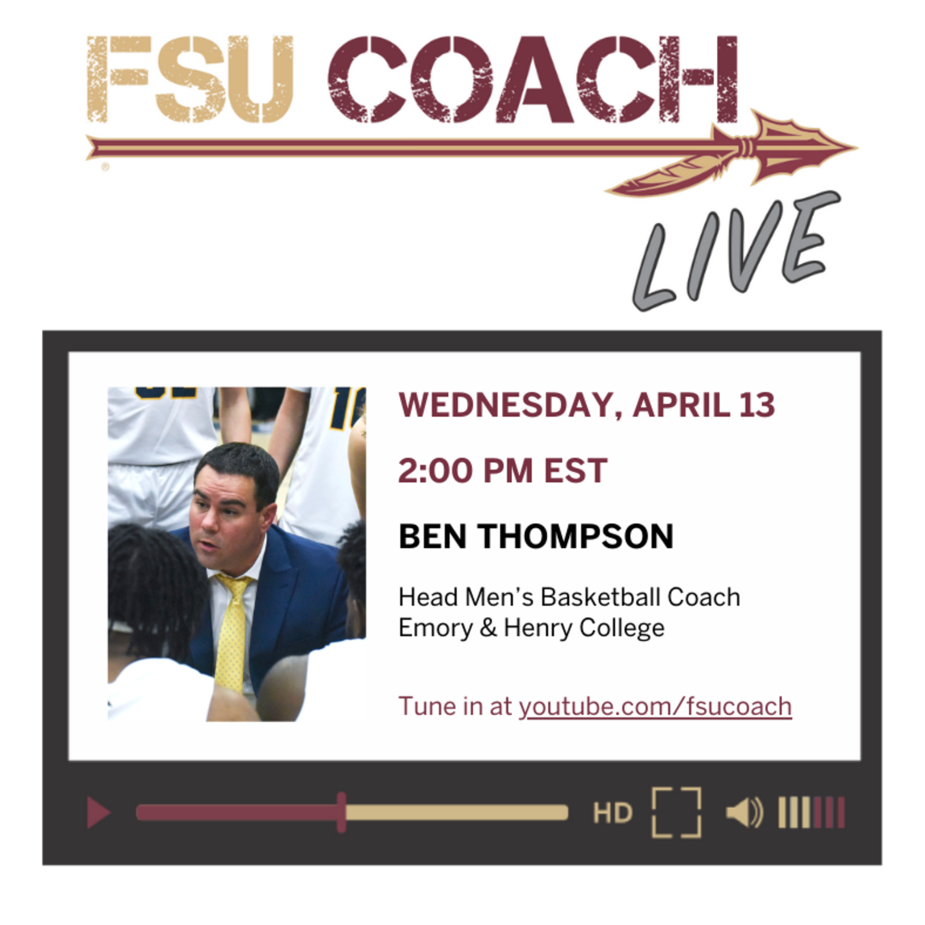 Interview with Ben Thompson, Head Men's Basketball Coach, Emory & Henry College episode artwork