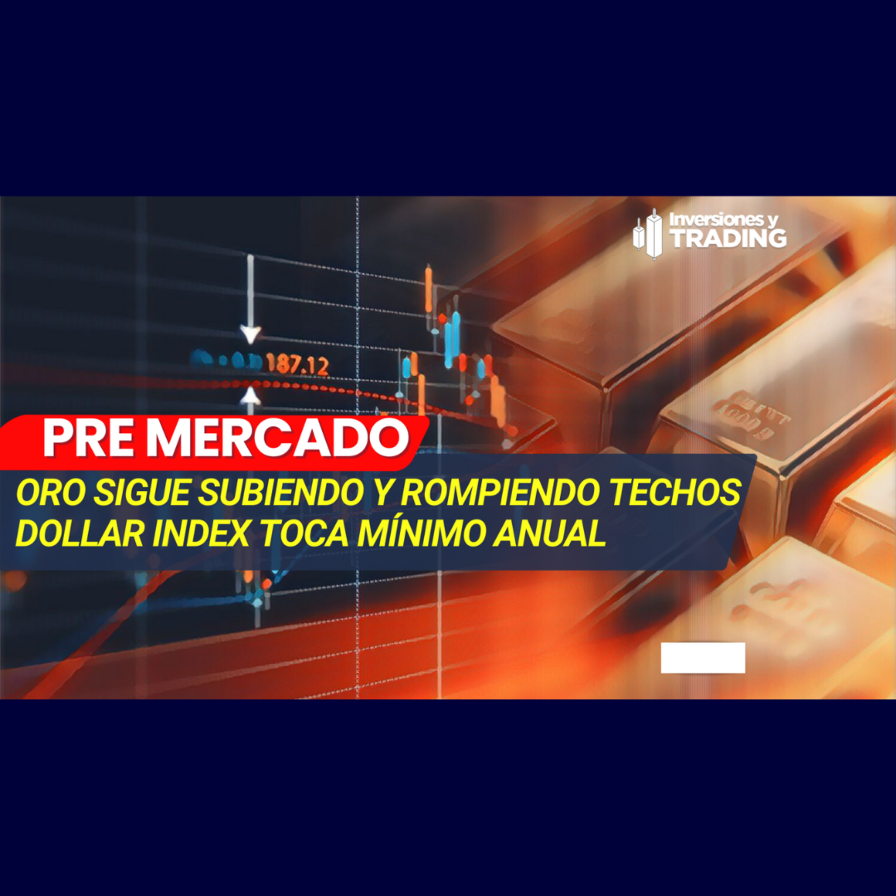 Oro sigue subiendo y rompiendo techos. Dollar Index toca mínimo anual episode artwork