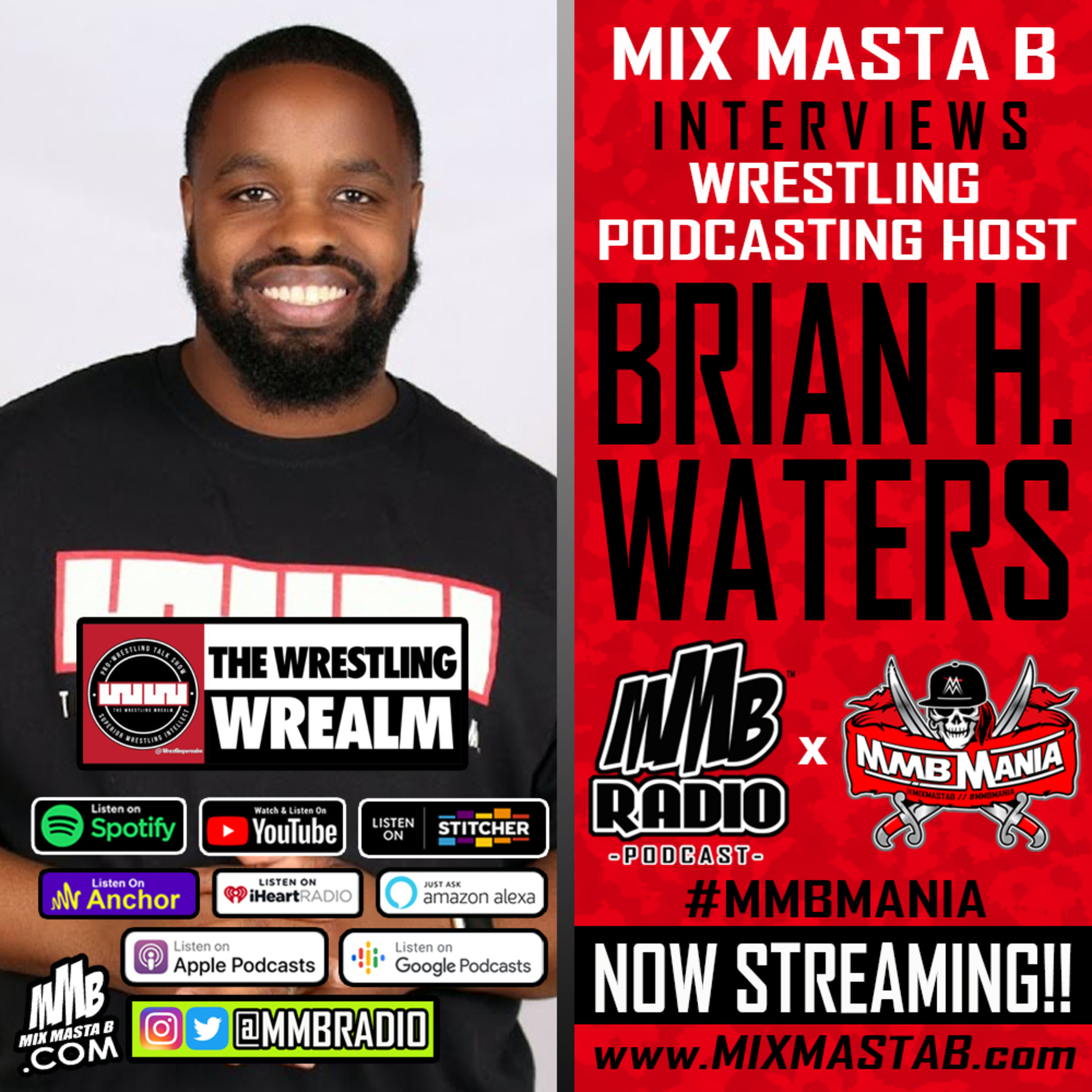 Mix Masta B Interviews Brian H Waters From The Wrestling Wrealm Podcast On MMB Radio  episode artwork