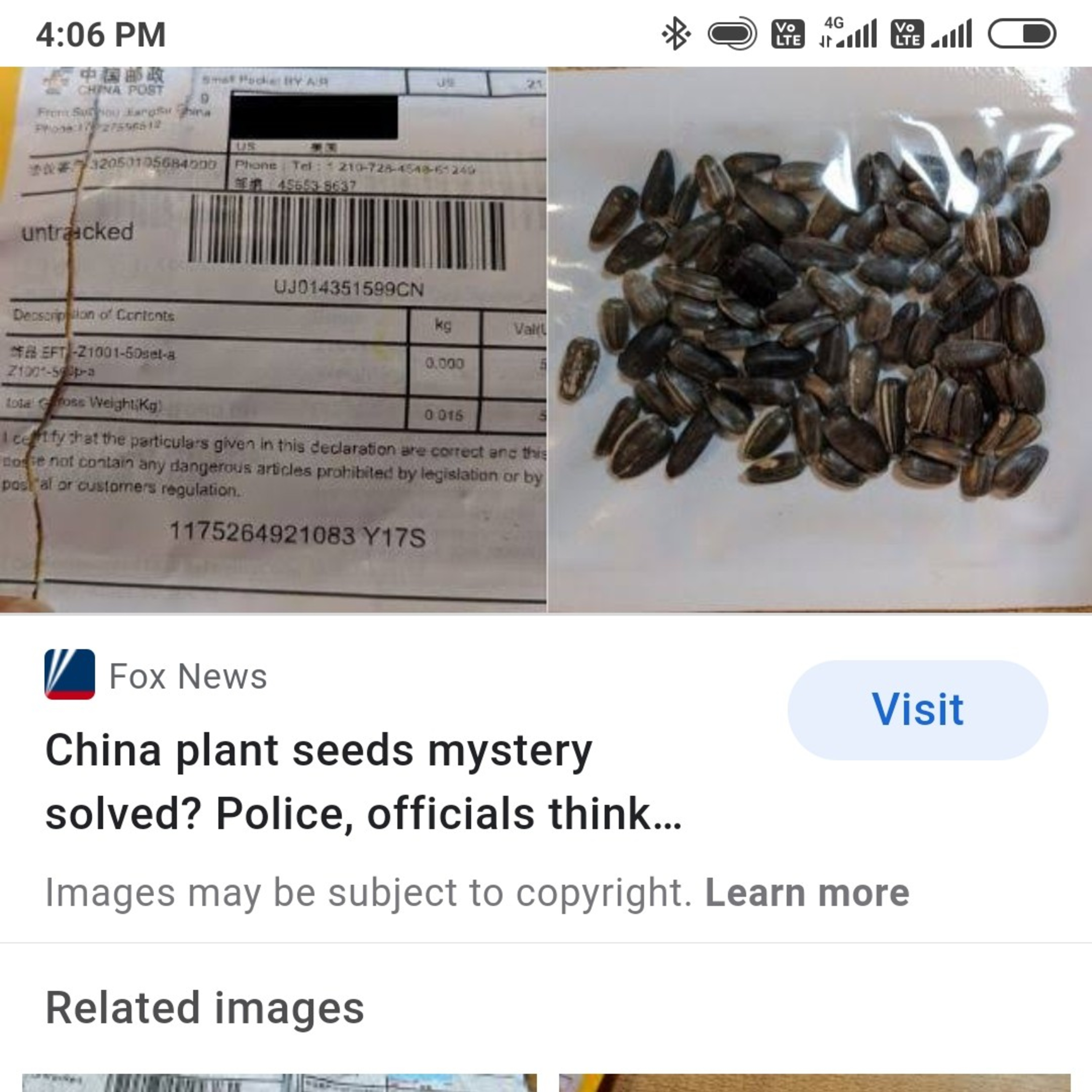 Mysterious seeds from China episode artwork