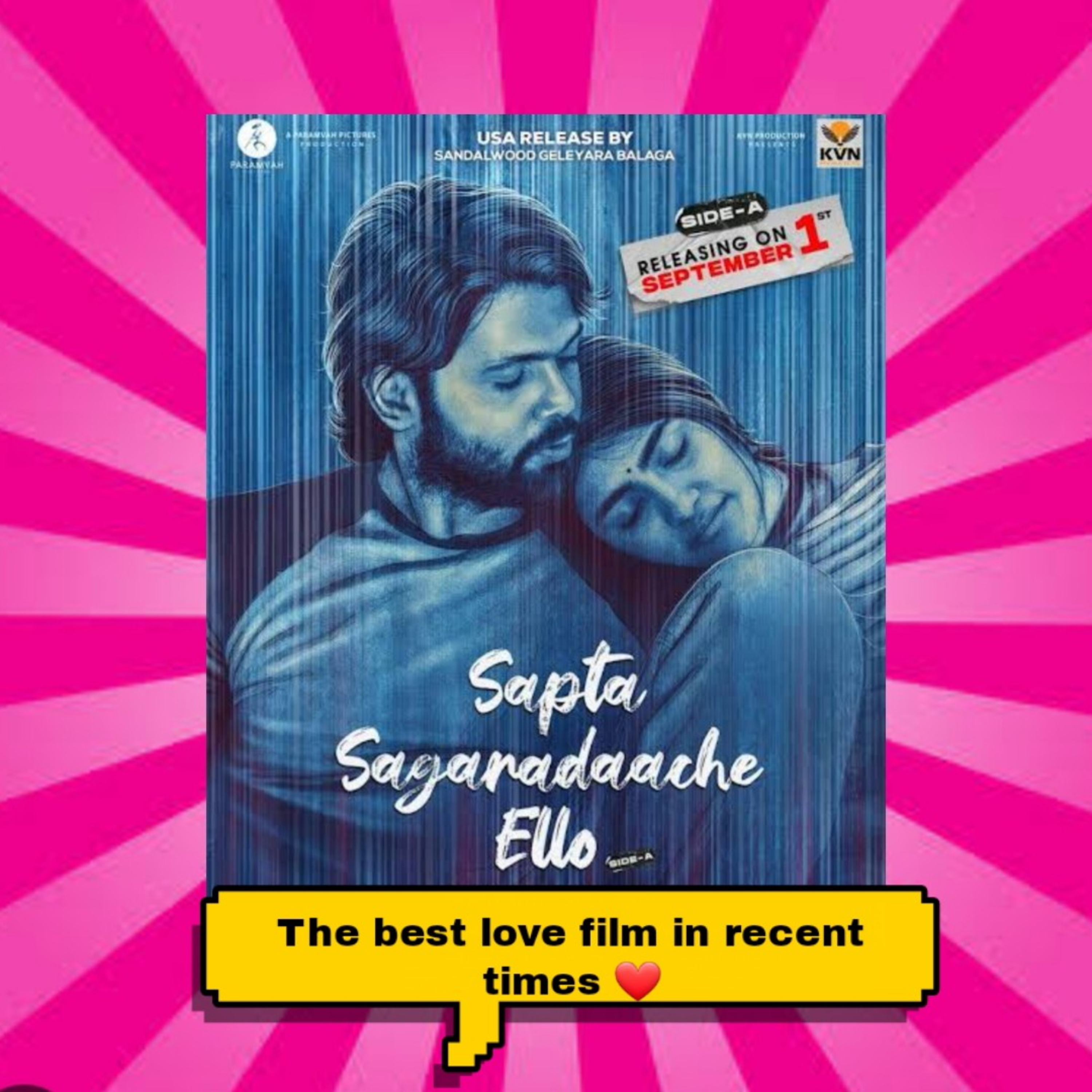 Sapta Sagaradaache ello Side A review  episode artwork