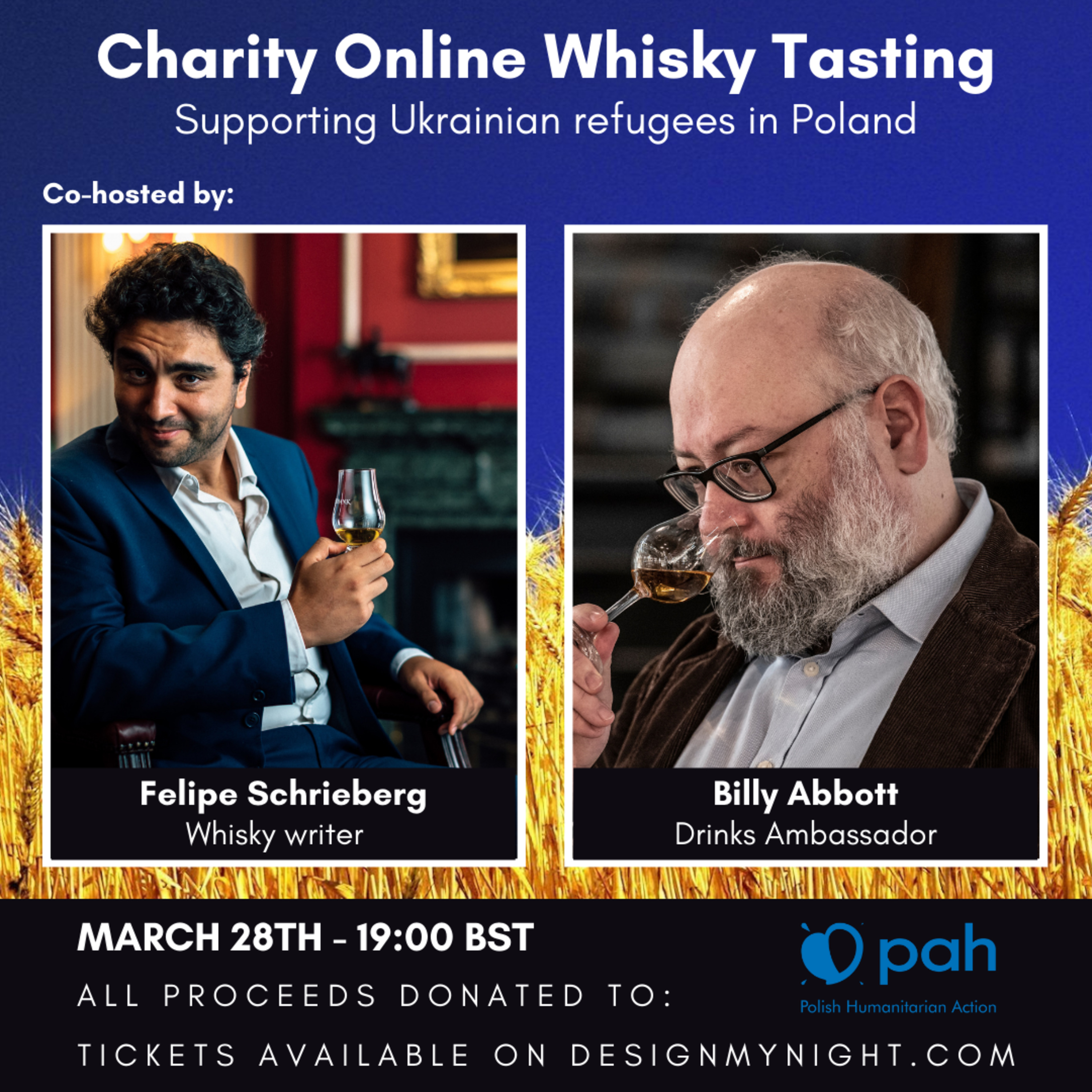 Felipe Schrieberg chats about his Whisky Tasting supporting Polish Humanitarian Action benefiting Ukrainian refugees in Poland fleeing unjustified Russian War against the Ukraine episode artwork