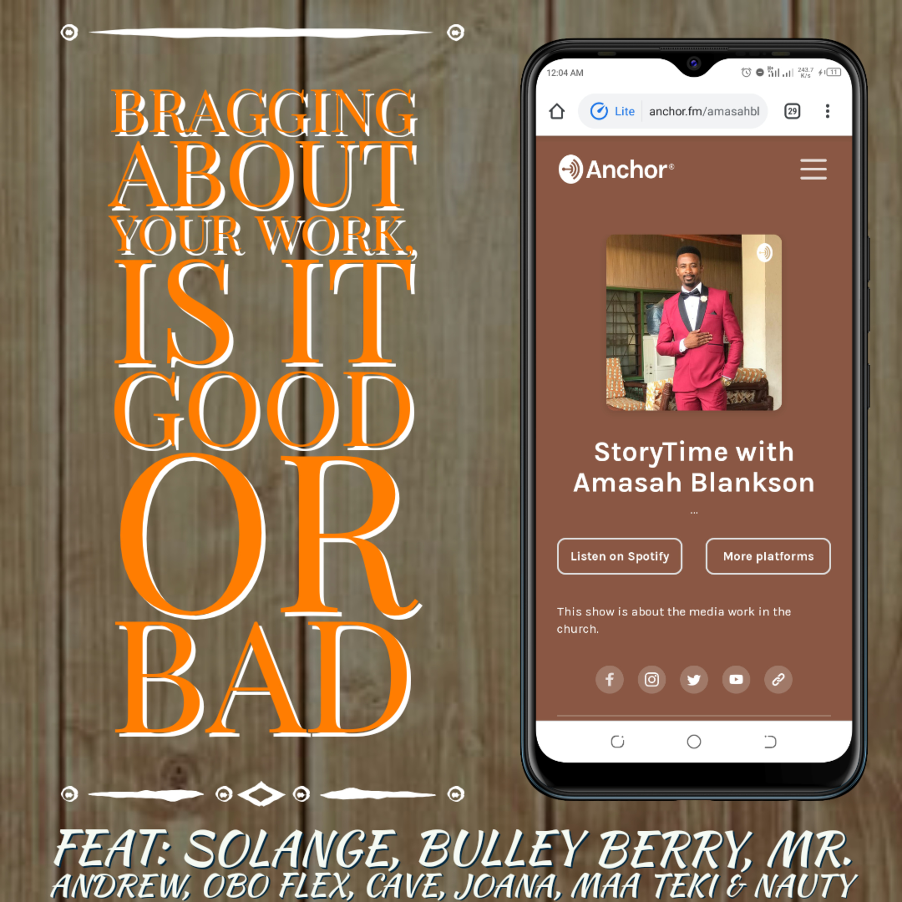 BRAGGING ABOUT YOUR WORK, GOOD OR BAD? (Part 1) episode artwork