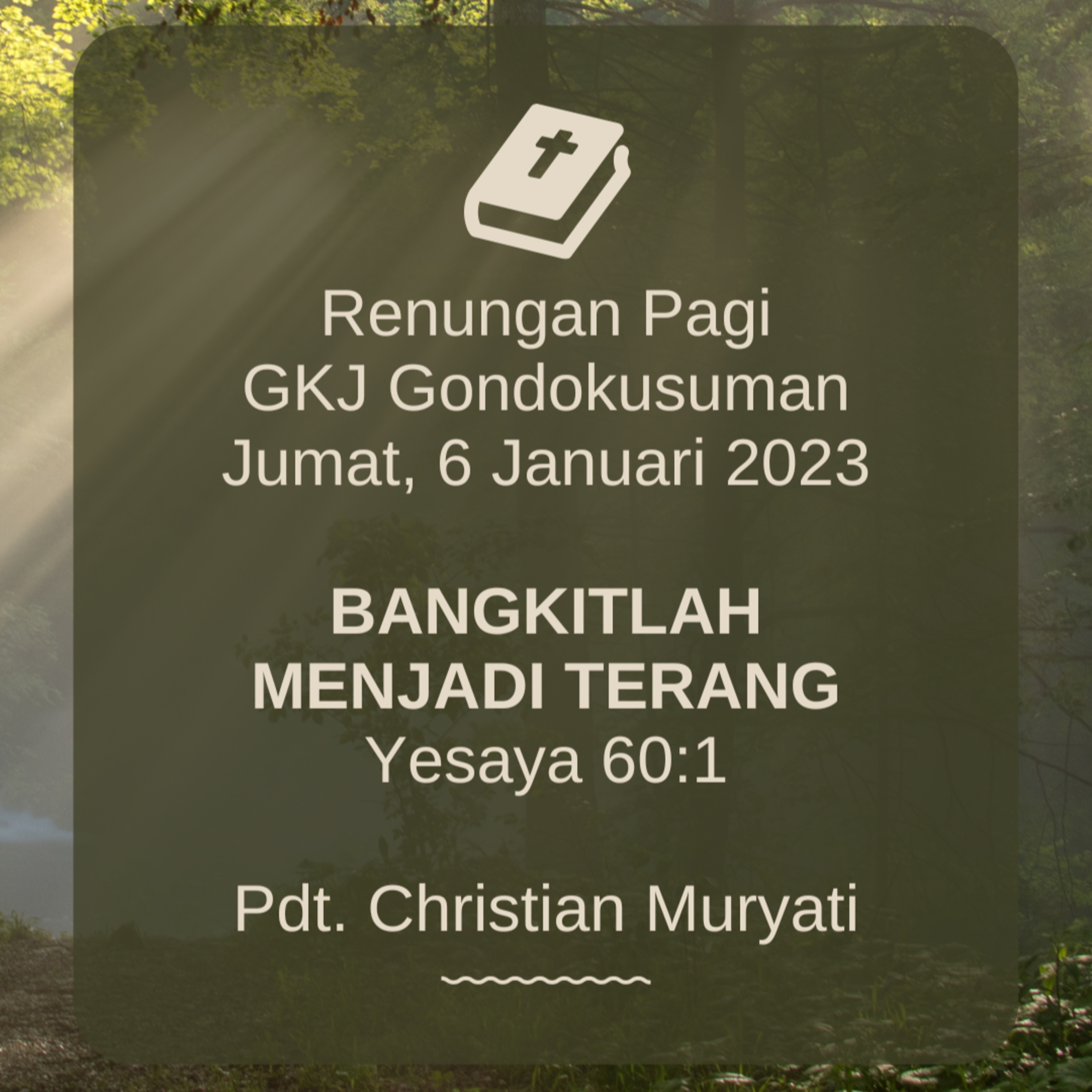 Renungan Pagi Jumat, 6 Januari 2023 episode artwork