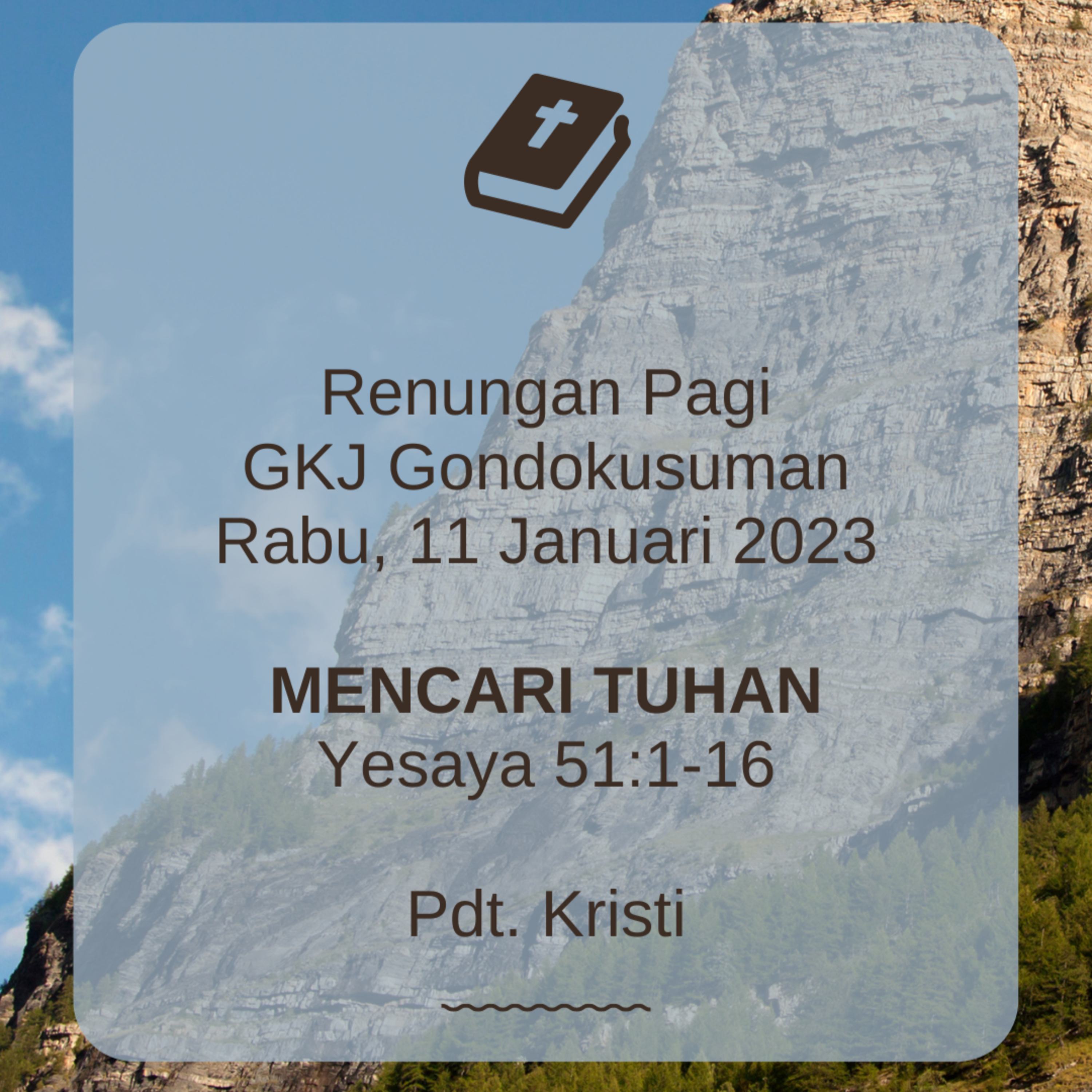 Renungan Pagi Rabu, 11 Januari 2023 episode artwork