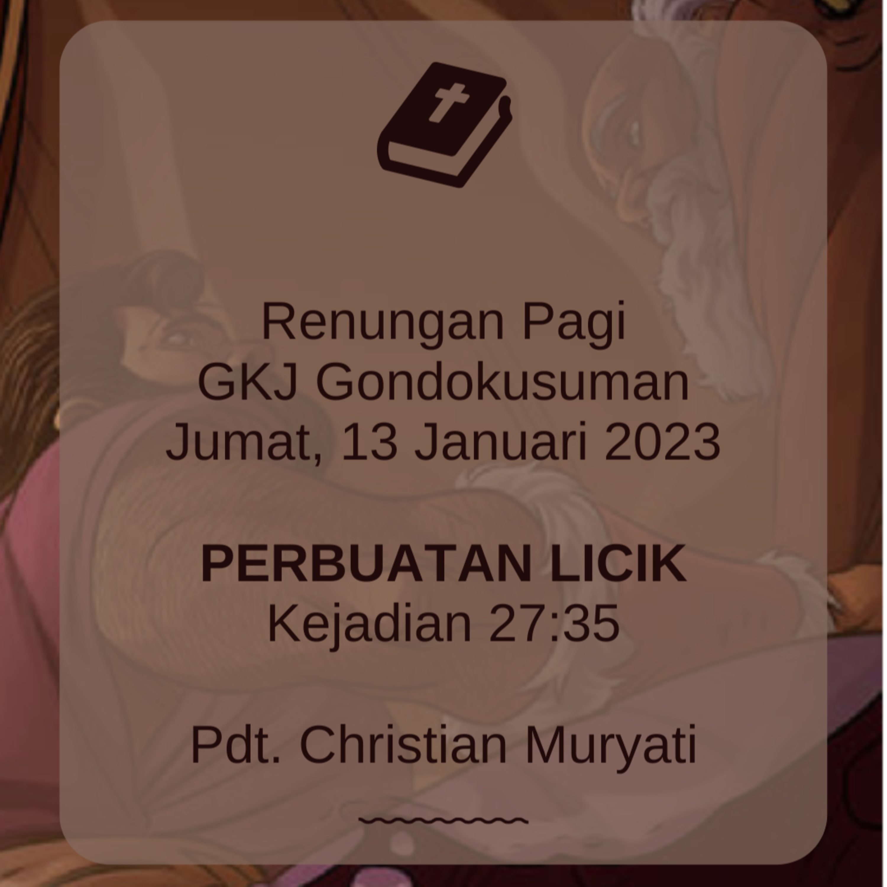 Renungan Pagi Jumat, 13 Januari 2023 episode artwork