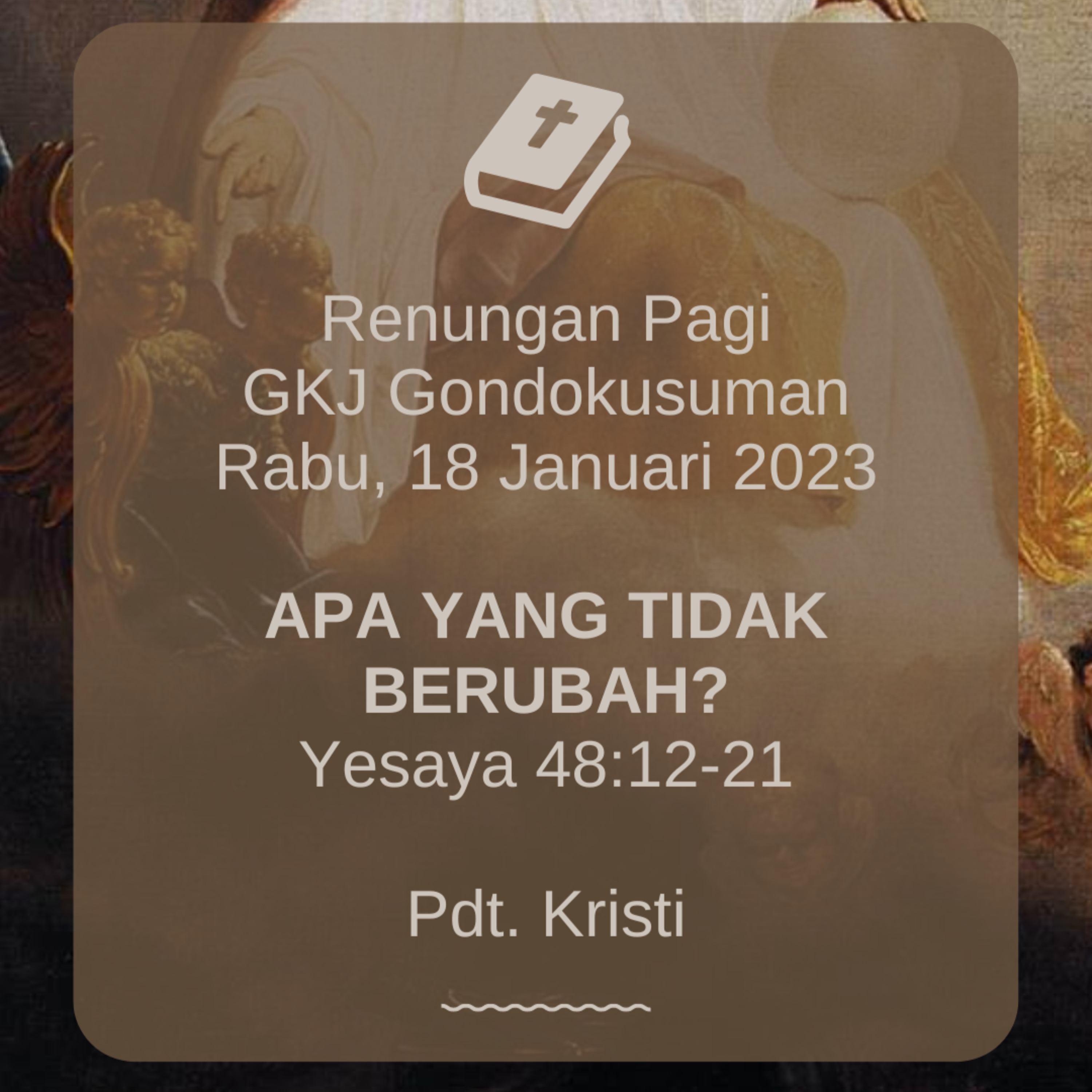 Renungan Pagi Rabu, 18 Januari 2023 episode artwork