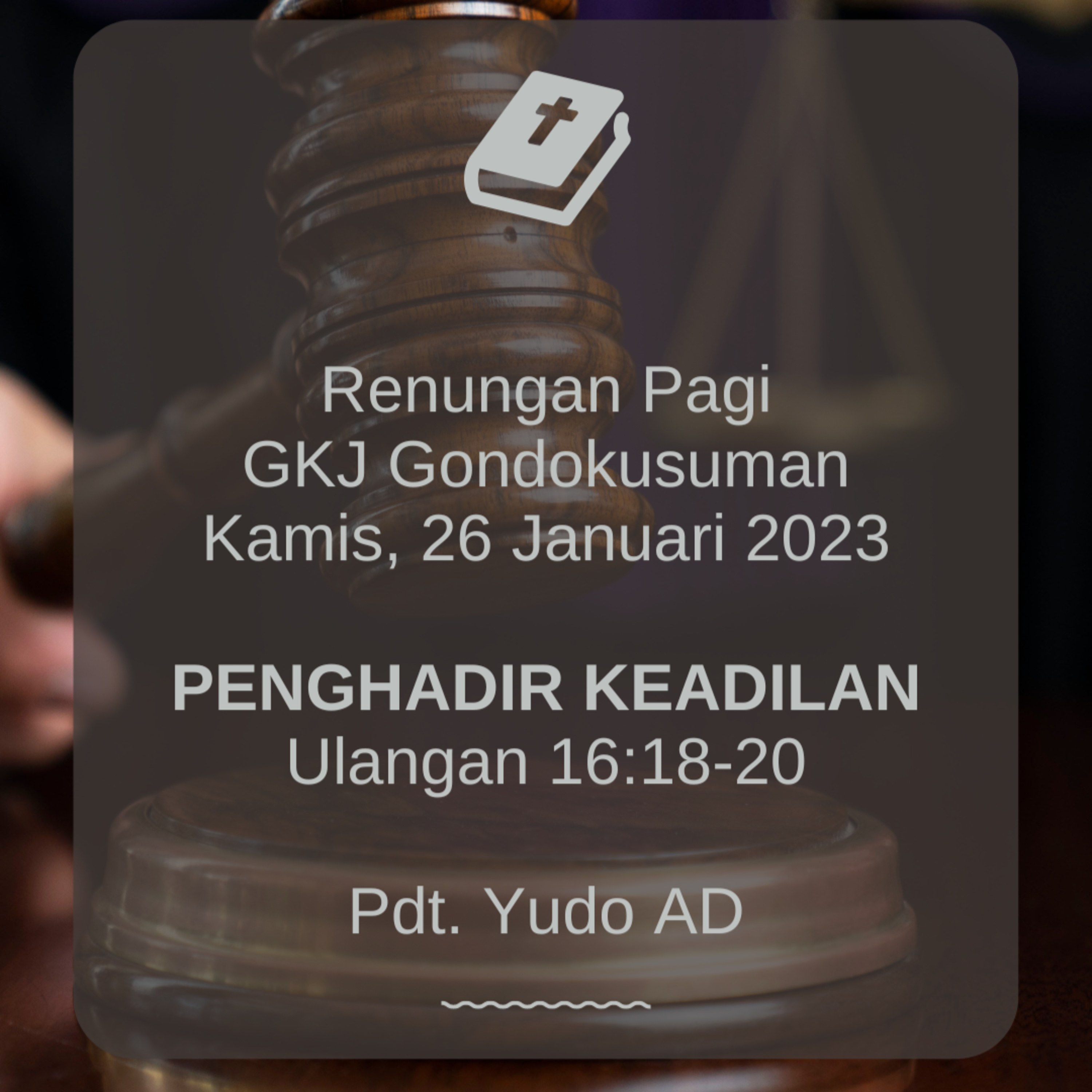Renungan Pagi Kamis, 26 Januari 2023 episode artwork