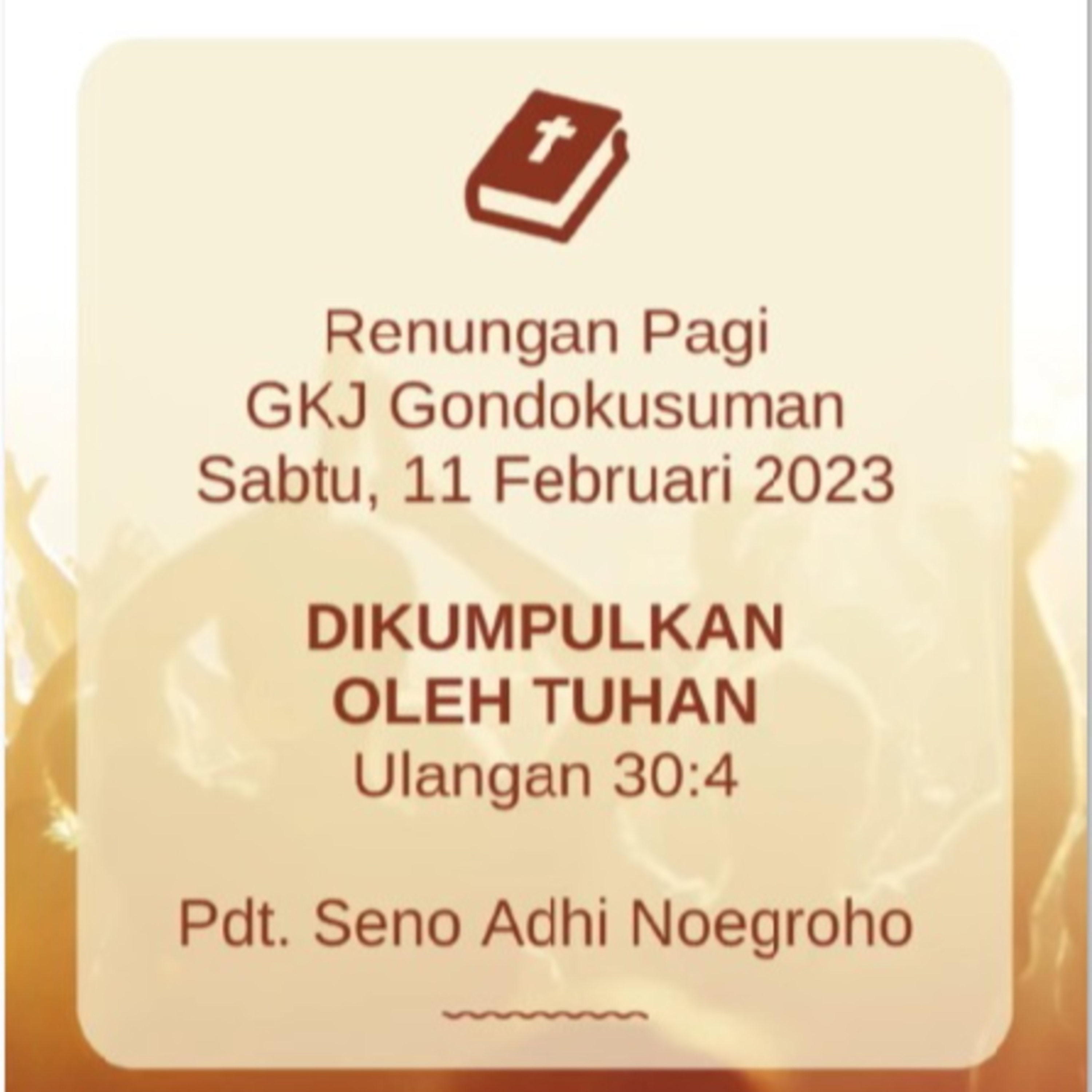 Renungan Pagi Sabtu, 11 Februari 2023 episode artwork