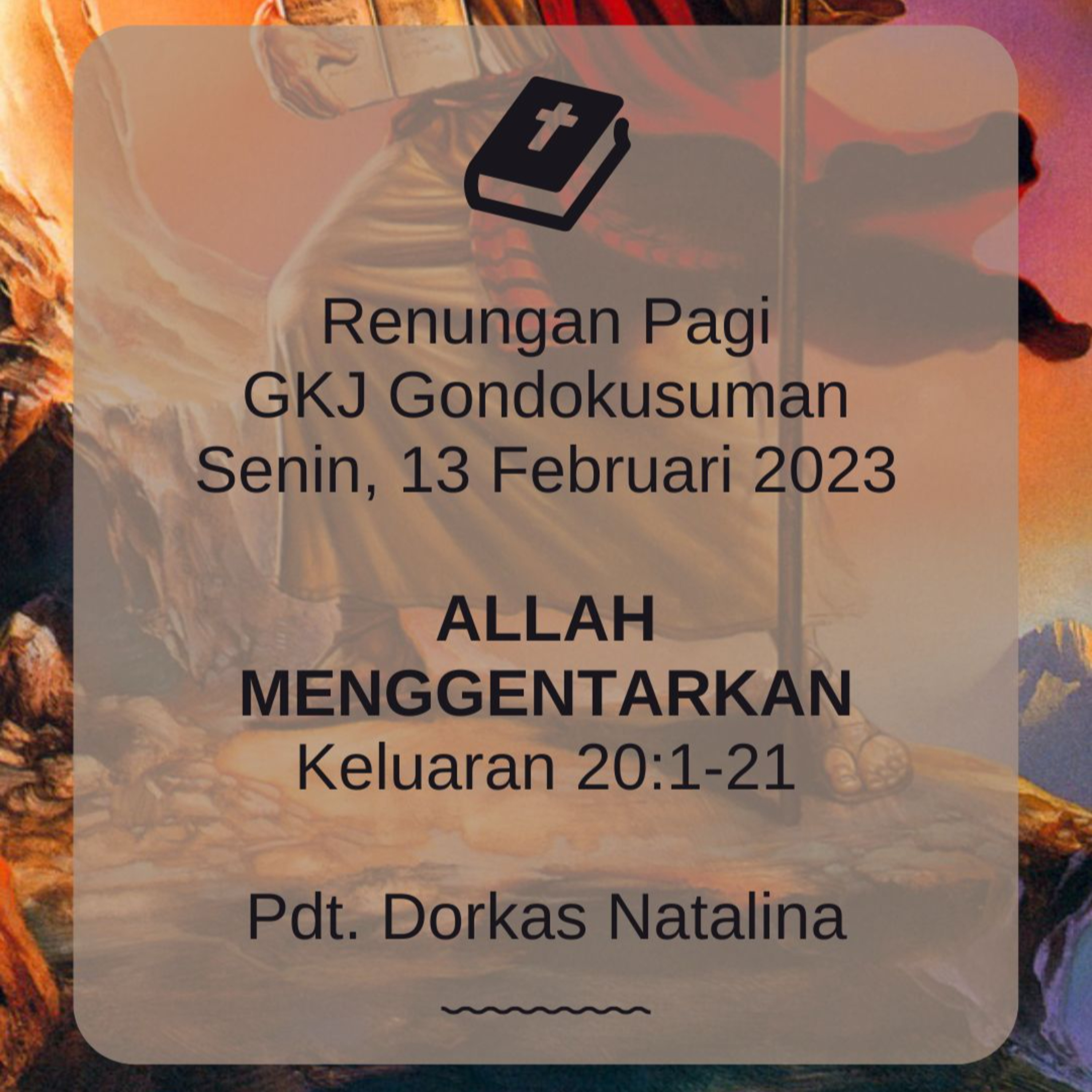 Renungan Pagi Senin, 13 Februari 2023 episode artwork
