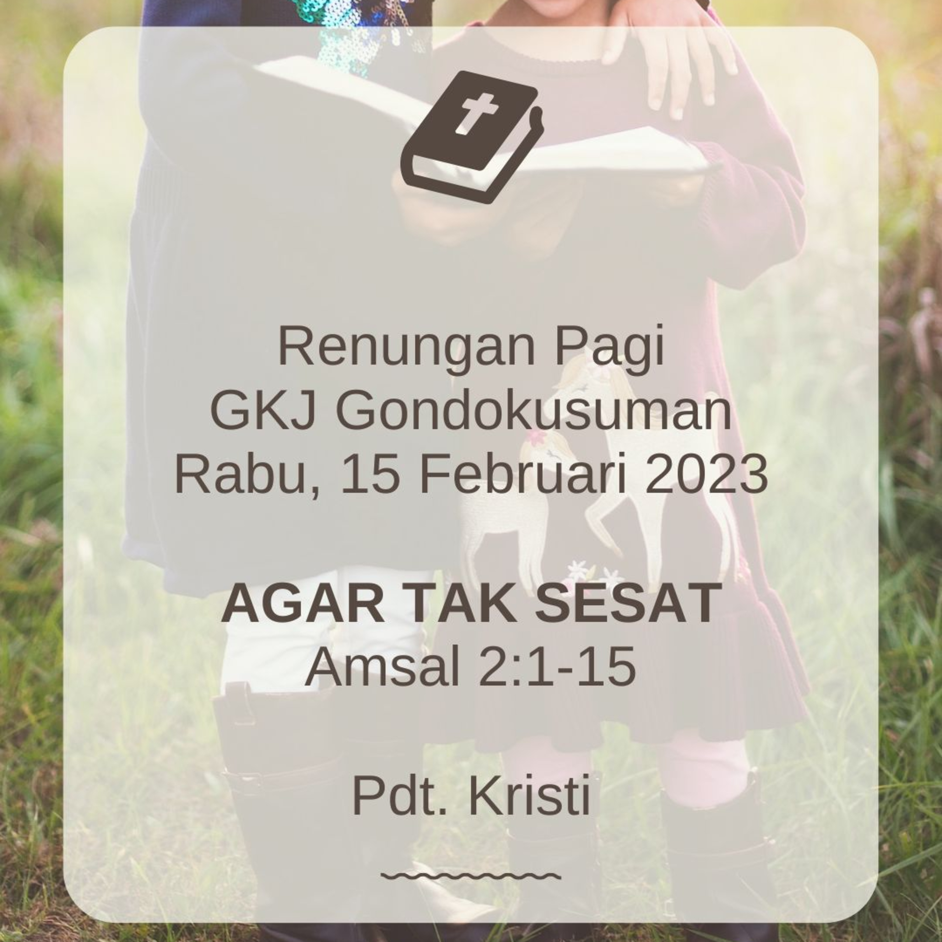 Renungan Pagi Rabu, 15 Februari 2023 episode artwork