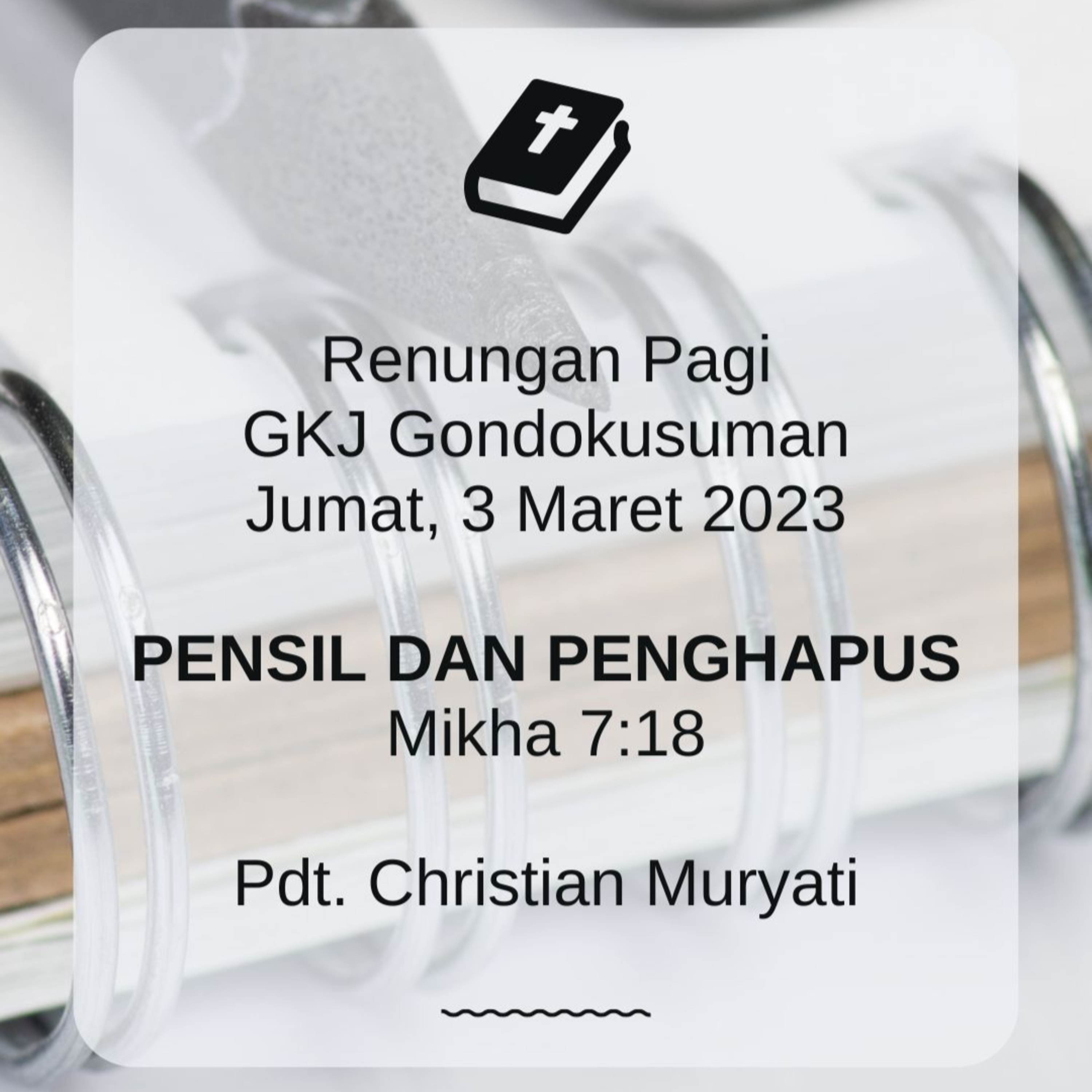 Renungan Pagi Jumat, 3 Maret 2023 episode artwork