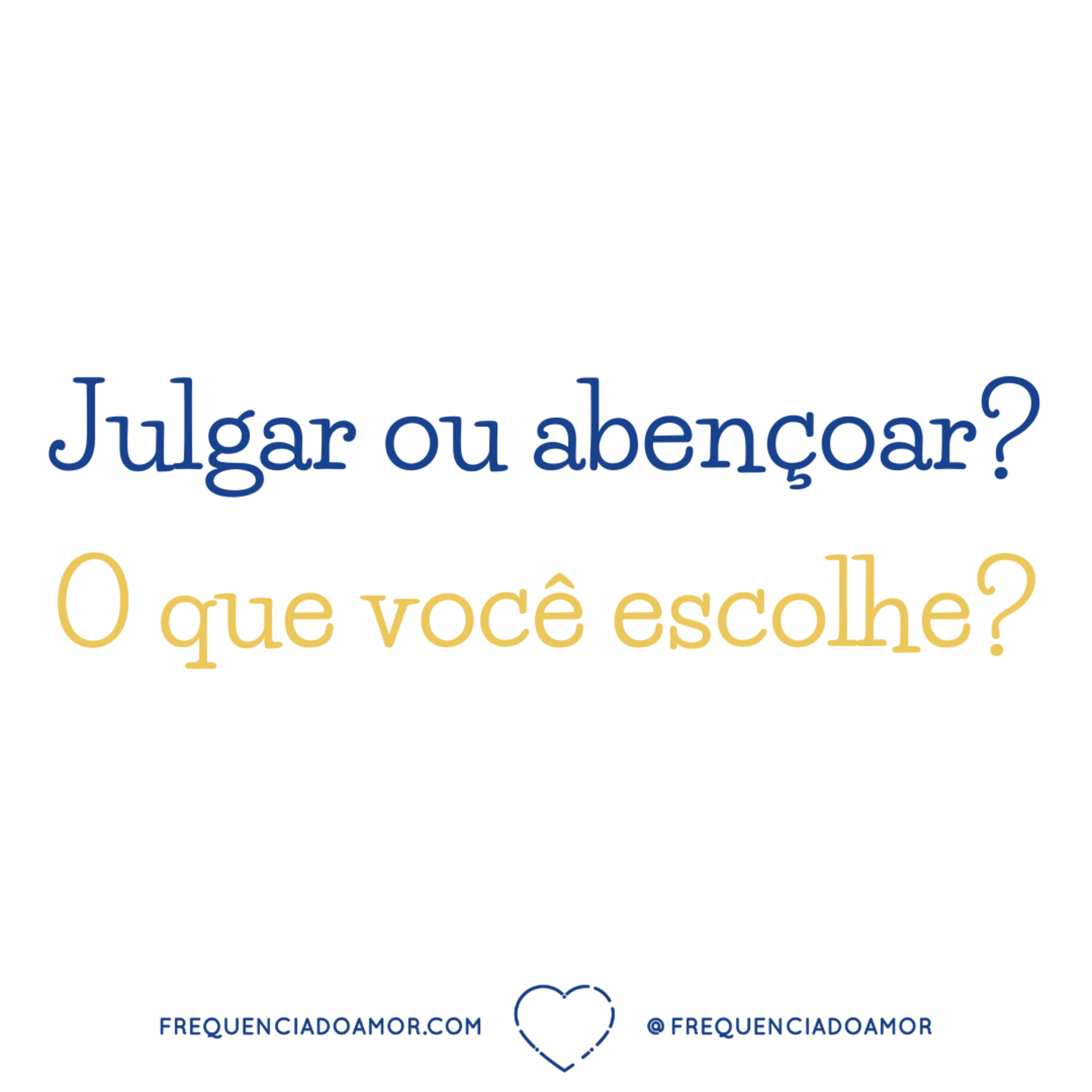 Julgar ou abençoar? É possível escolher! Na Frequência do Amor episode artwork