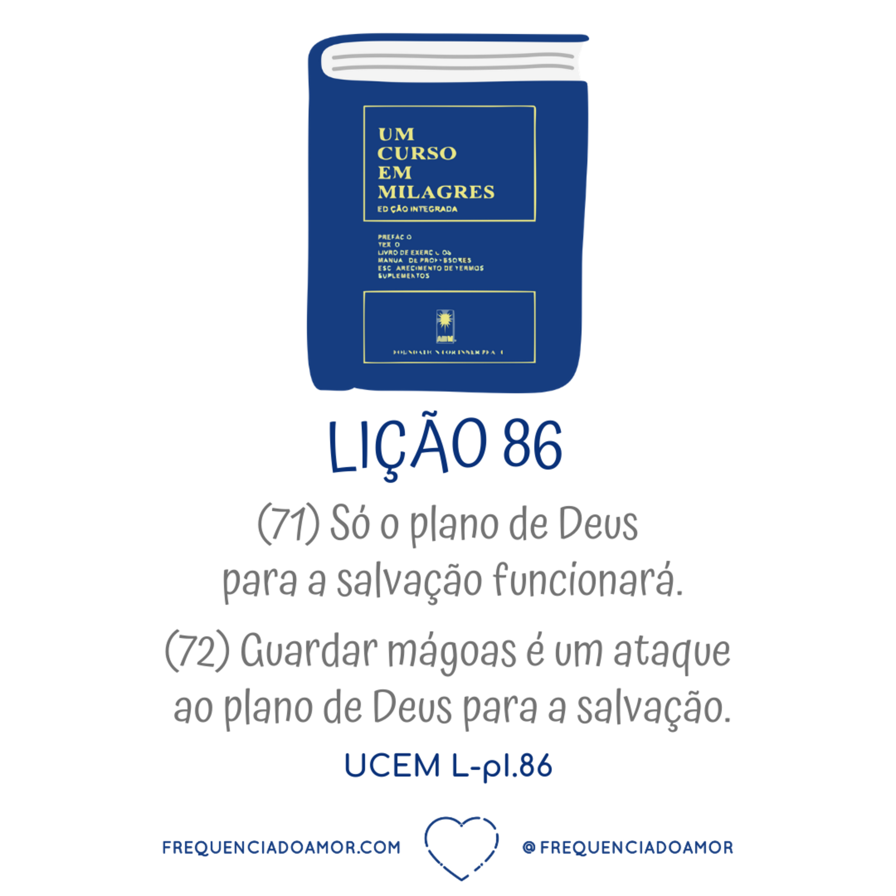 LIÇÃO 86 do Livro de Exercícios de "Um Curso em Milagres" (UCEM) | Na Frequência do Amor episode artwork