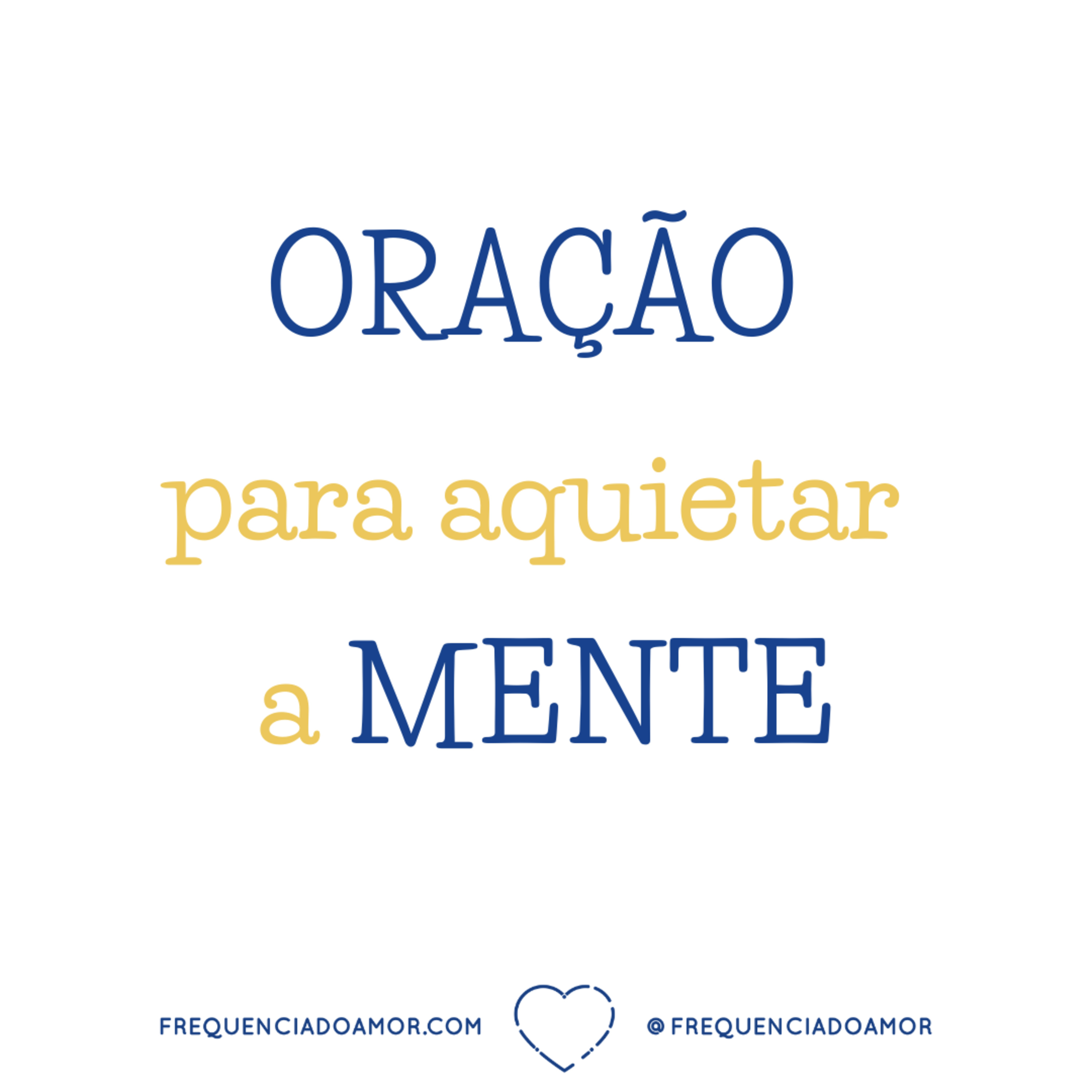 ORAÇÃO para aquietar a MENTE | Um Curso em Milagres (UCEM) | Na Frequência do Amor episode artwork