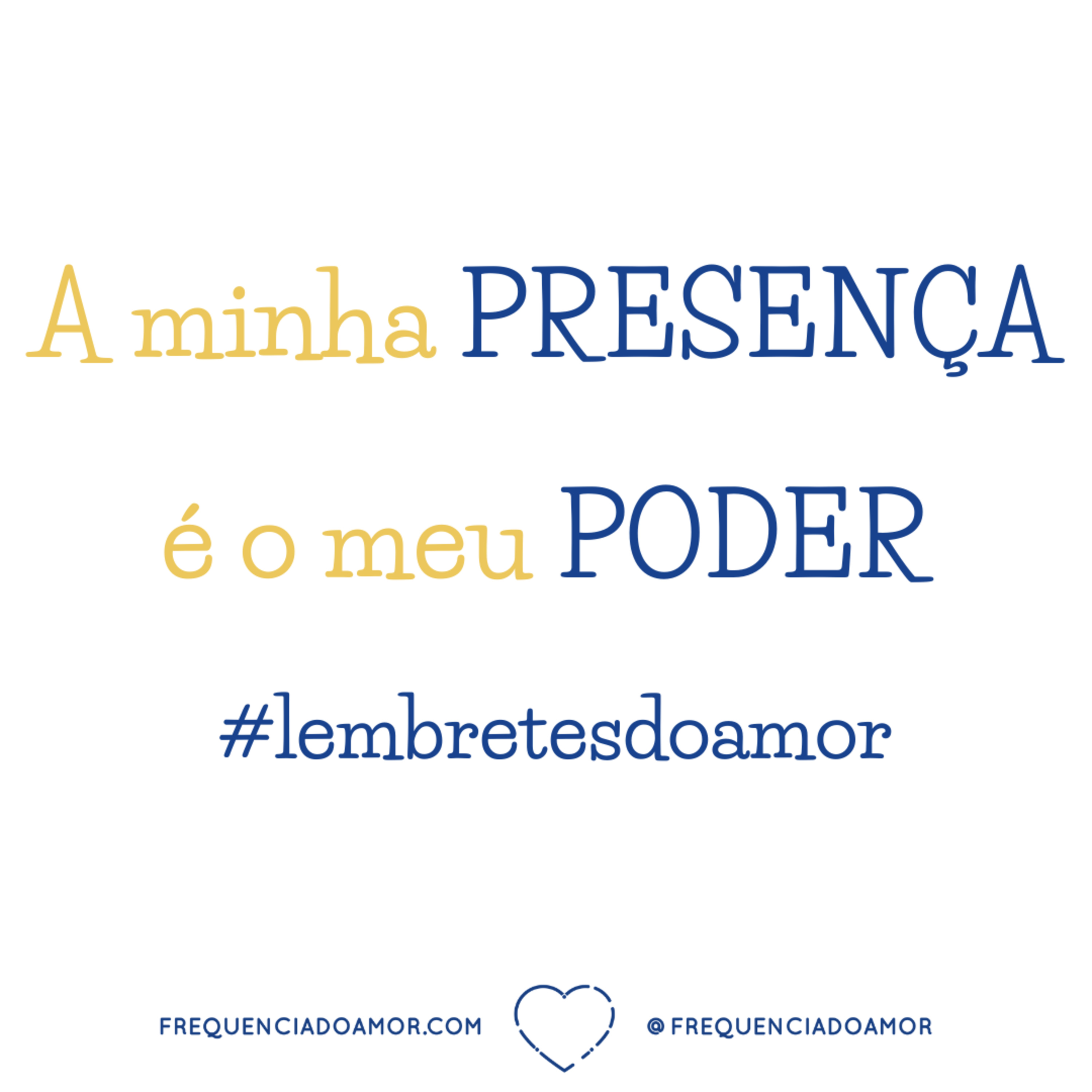 A minha PRESENÇA é o meu PODER #lembretesdoamor | Um Curso em Milagres (UCEM) | Na Frequência do Amor episode artwork