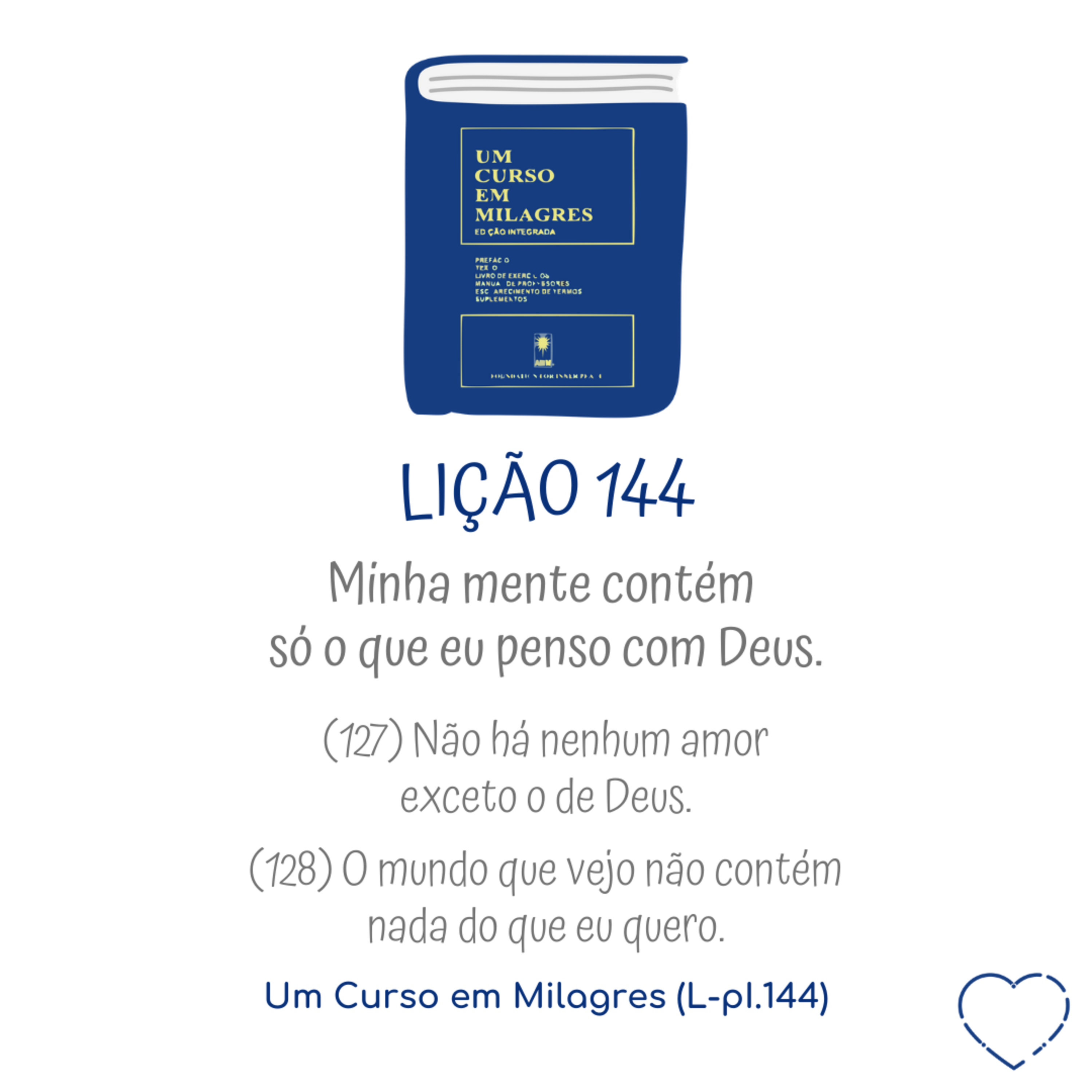 LIÇÃO 144 do Livro de Exercícios de "Um Curso em Milagres" (UCEM) | Na Frequência do Amor episode artwork