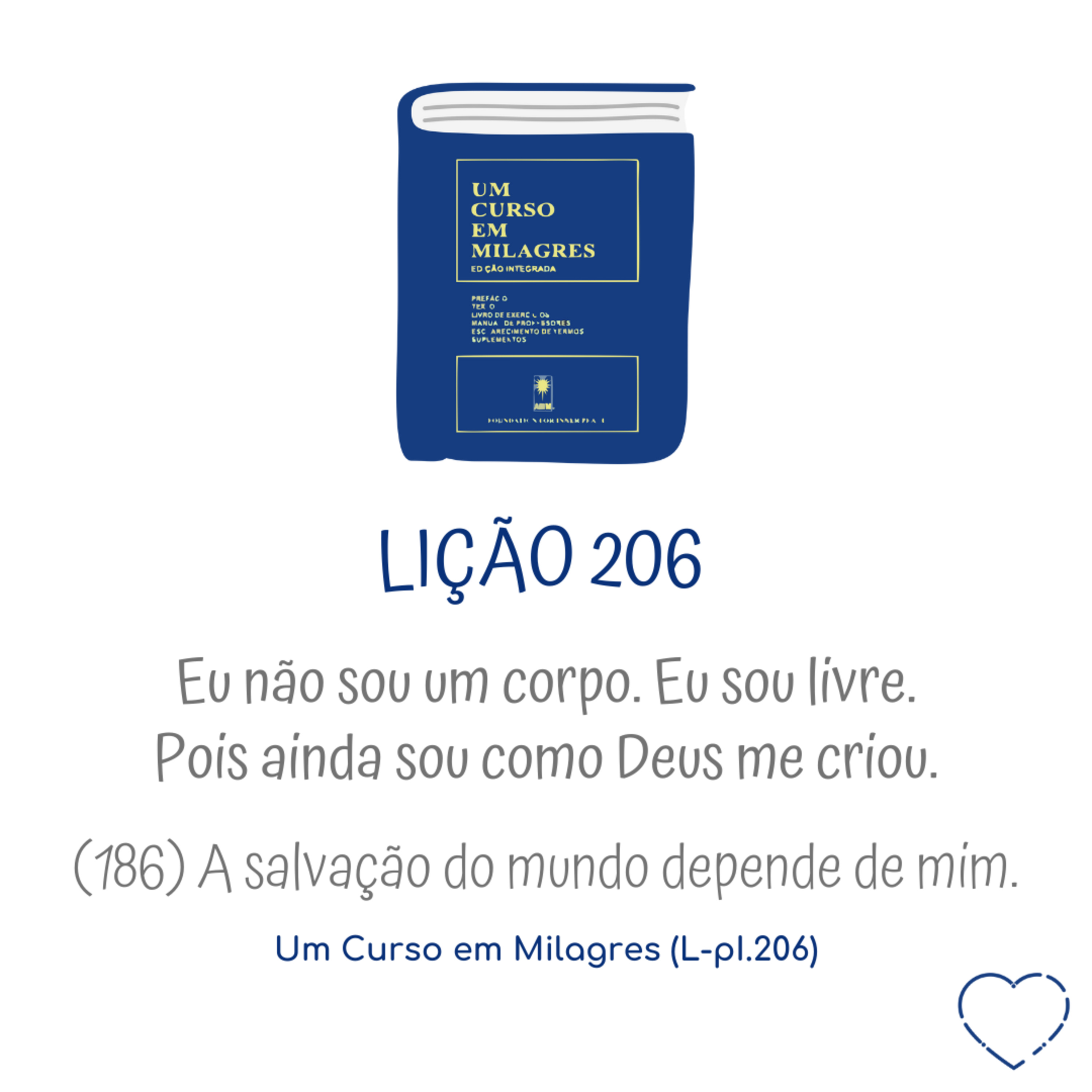 LIÇÃO 206 do Livro de Exercícios de "Um Curso em Milagres" (UCEM) | Na Frequência do Amor episode artwork