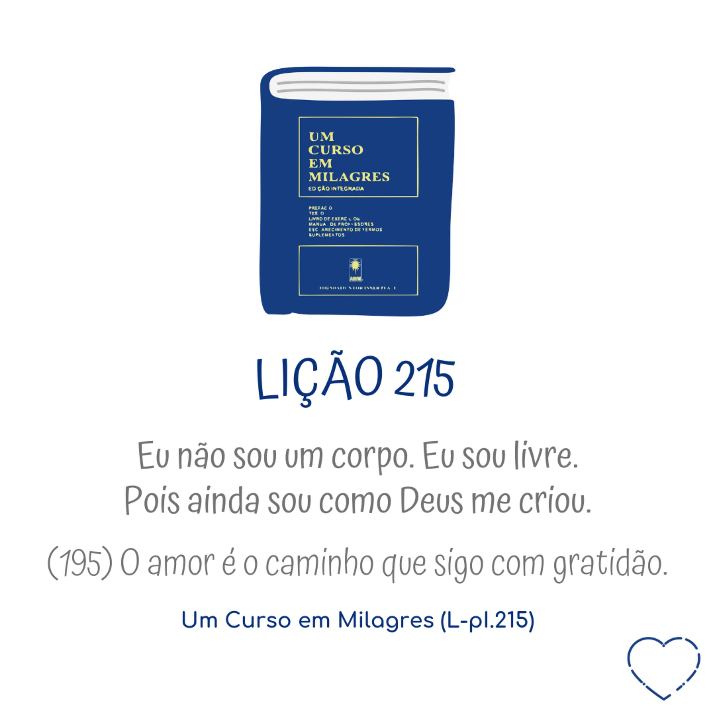 LIÇÃO 215 do Livro de Exercícios de "Um Curso em Milagres" (UCEM) | Na Frequência do Amor episode artwork