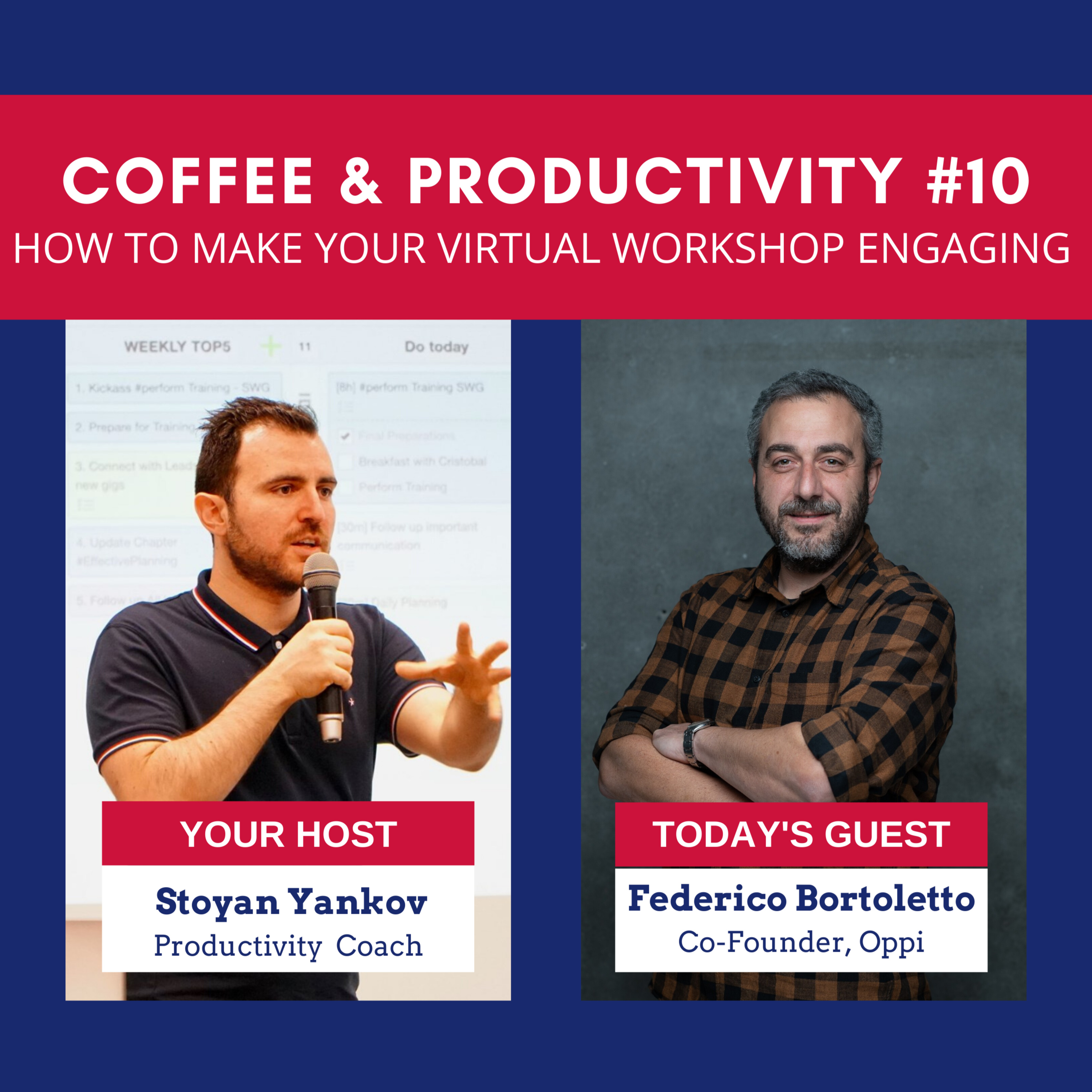 How to Make your Virtual Workshop Engaging: Coffee & Productivity #10 with Federico Bortoletto