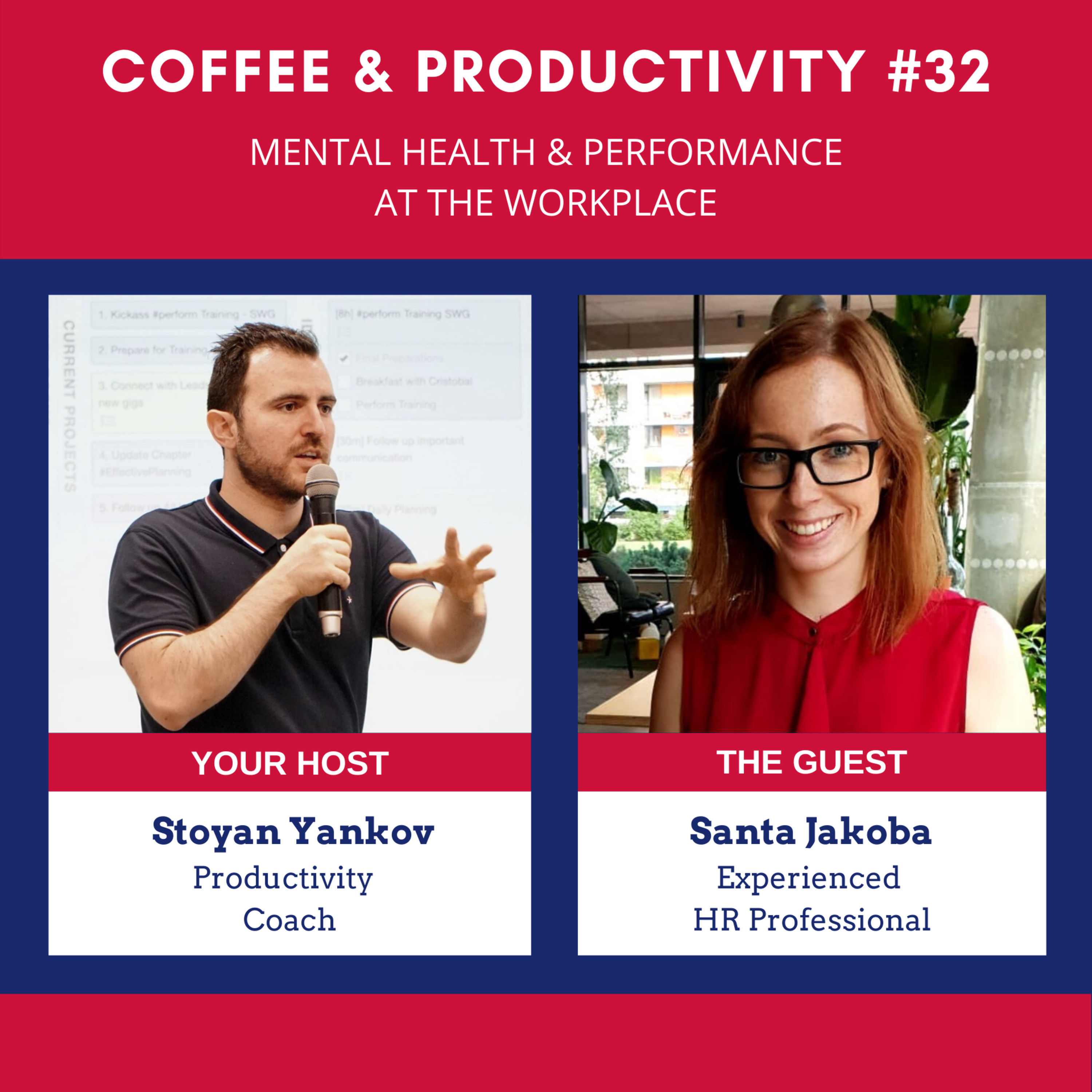 Mental Health & Performance At The Workplace: Coffee & Productivity With Santa Jakoba