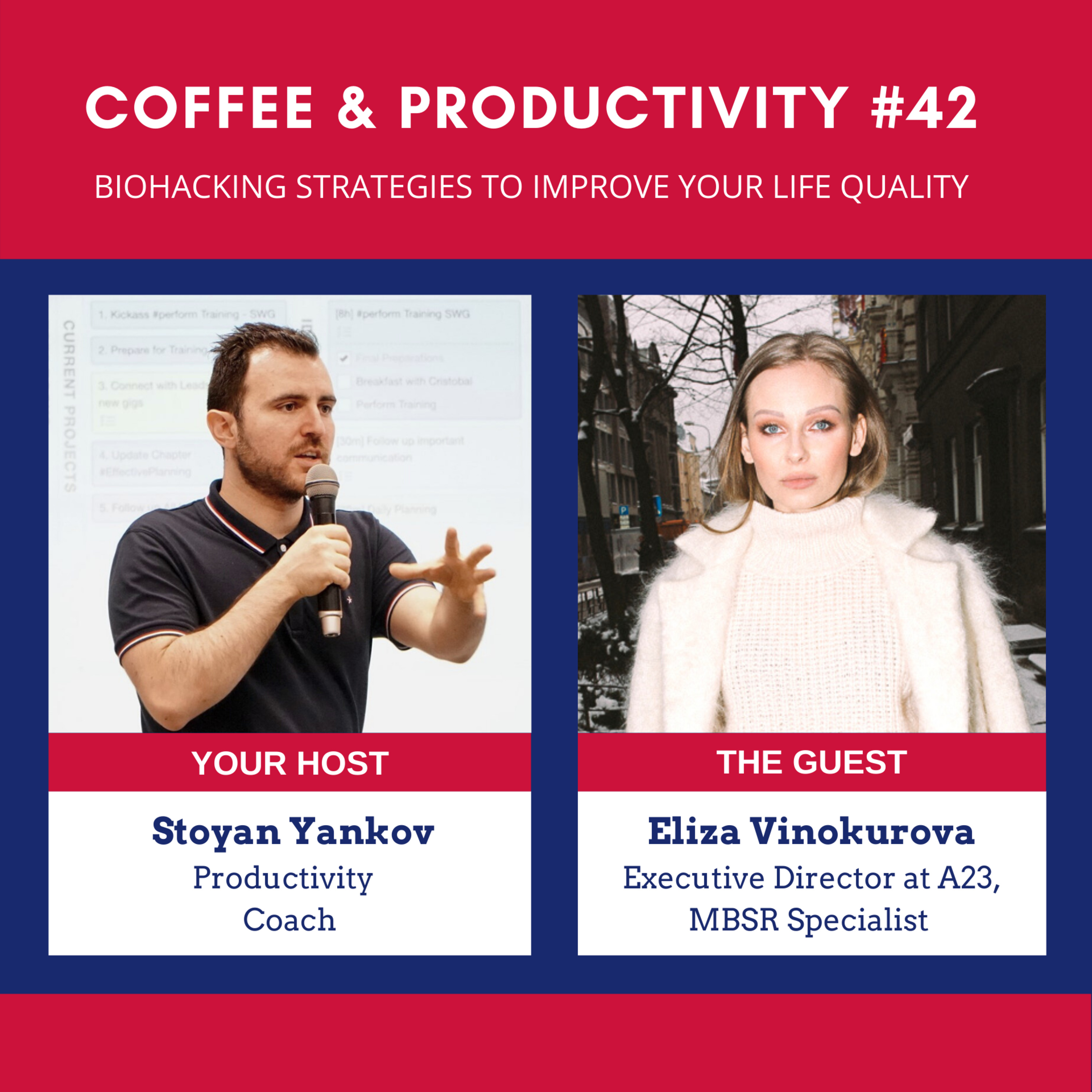 Biohacking Strategies to Improve Your Life Quality: Coffee & Productivity #42 with Eliza Vinokurova