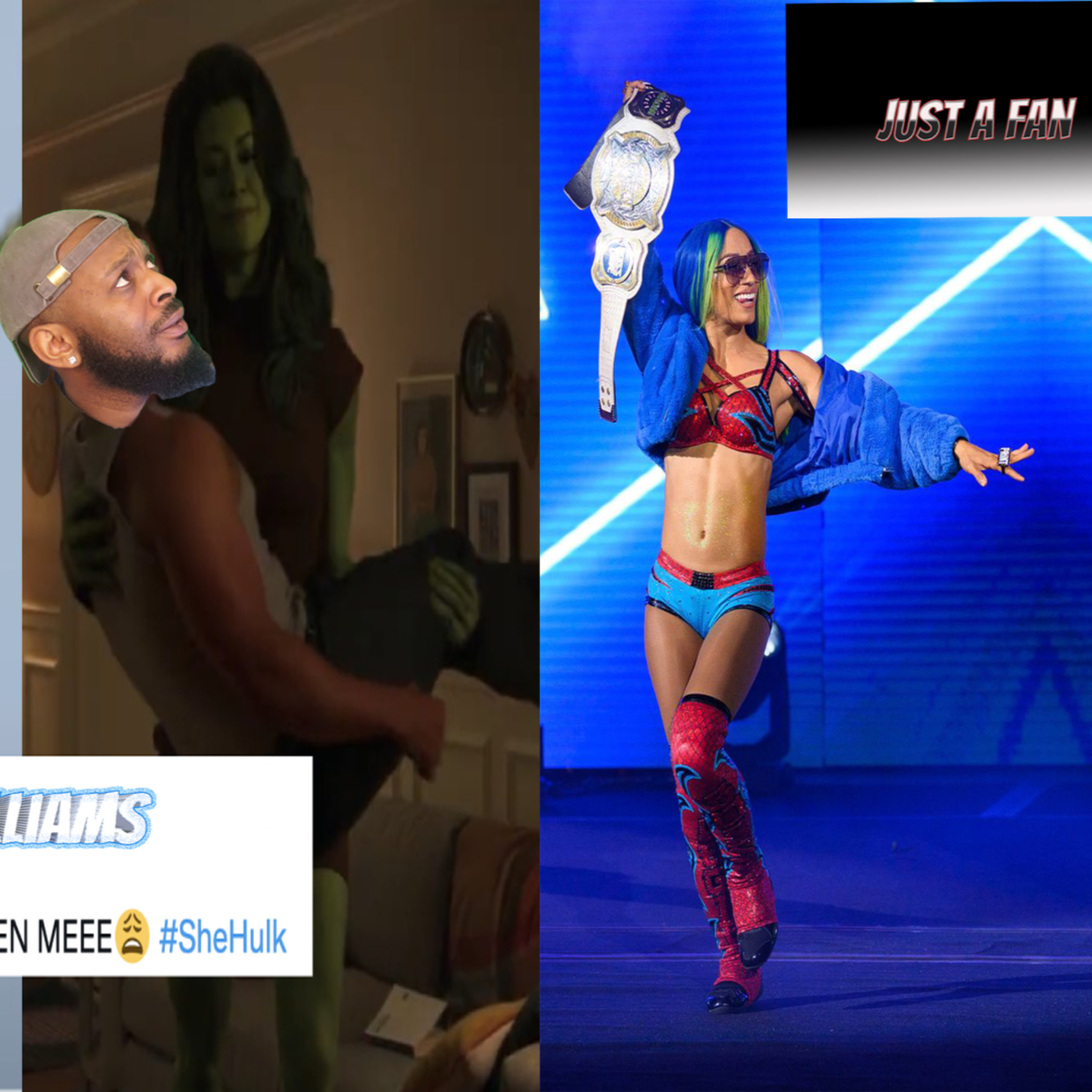 Sasha Banks & Naomi Walks Out | She Hulk Attorney At Law Trailer Reaction | Just A Fan Podcast episode artwork