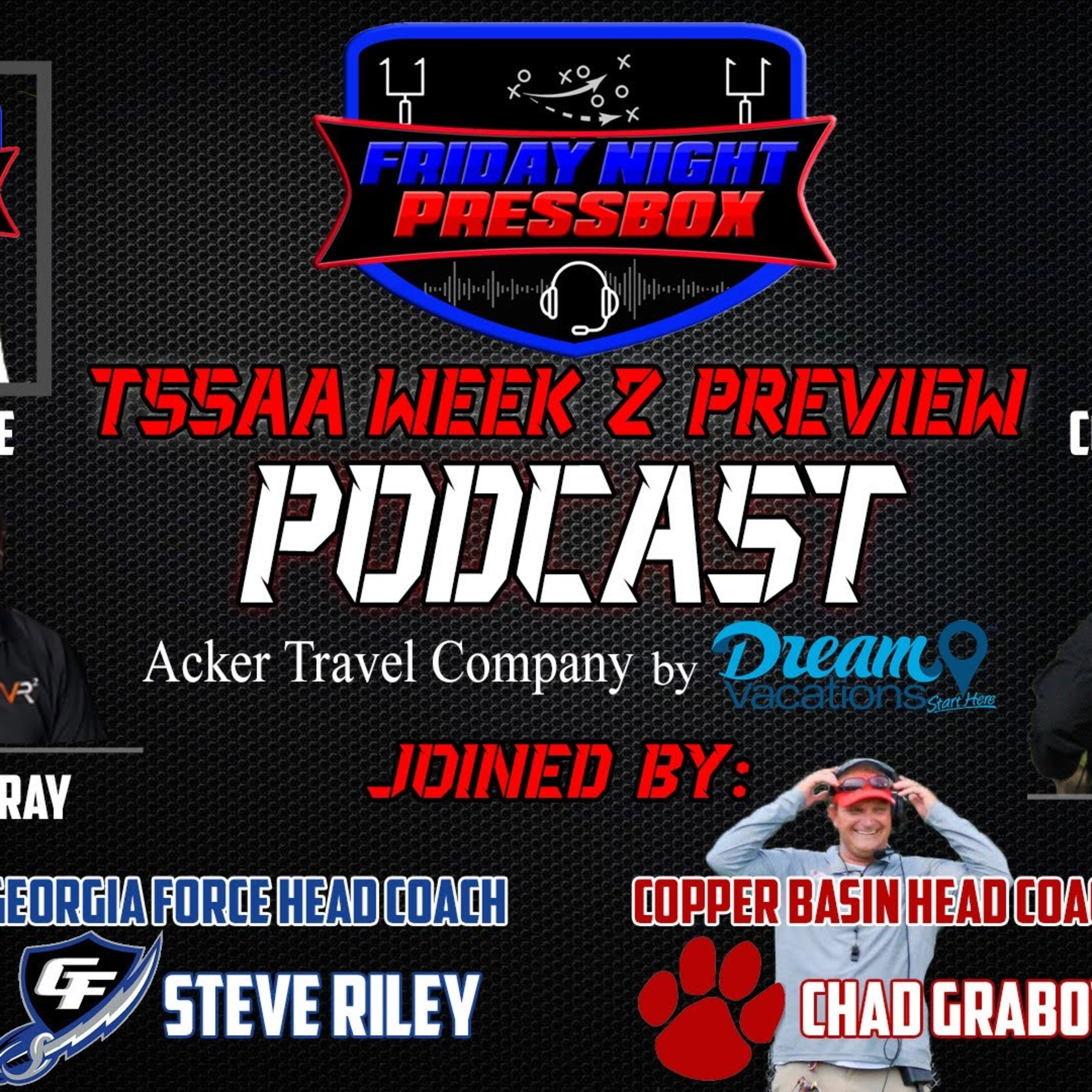 Interview with Copper Basin Head Coach Chad Grabowski and Georgia Force Christian Coach Steve Riley. TSSAA Week 2 Preview 