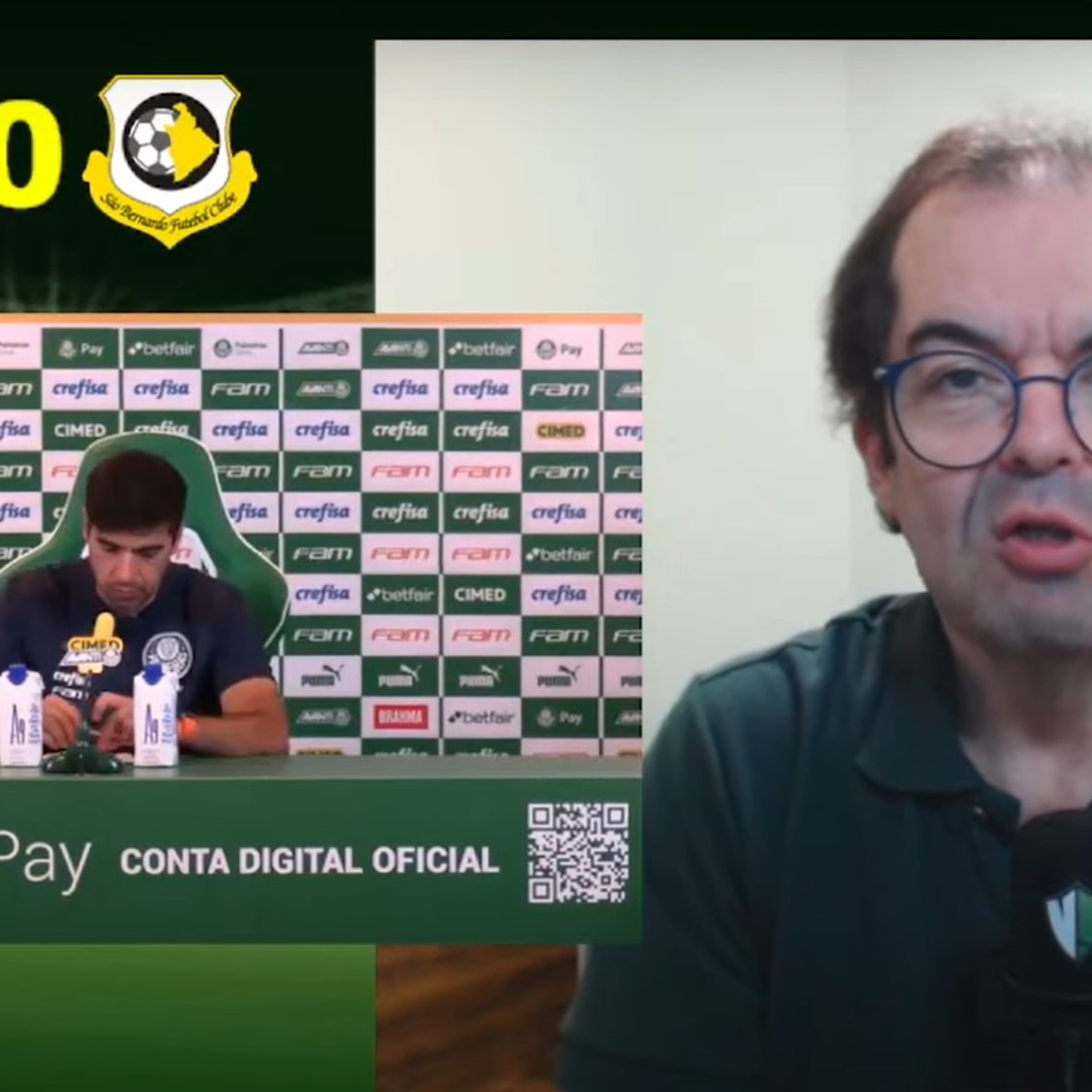 REACT - Coletiva Abel Ferreira - Palmeiras 1x0 São Bernardo episode artwork