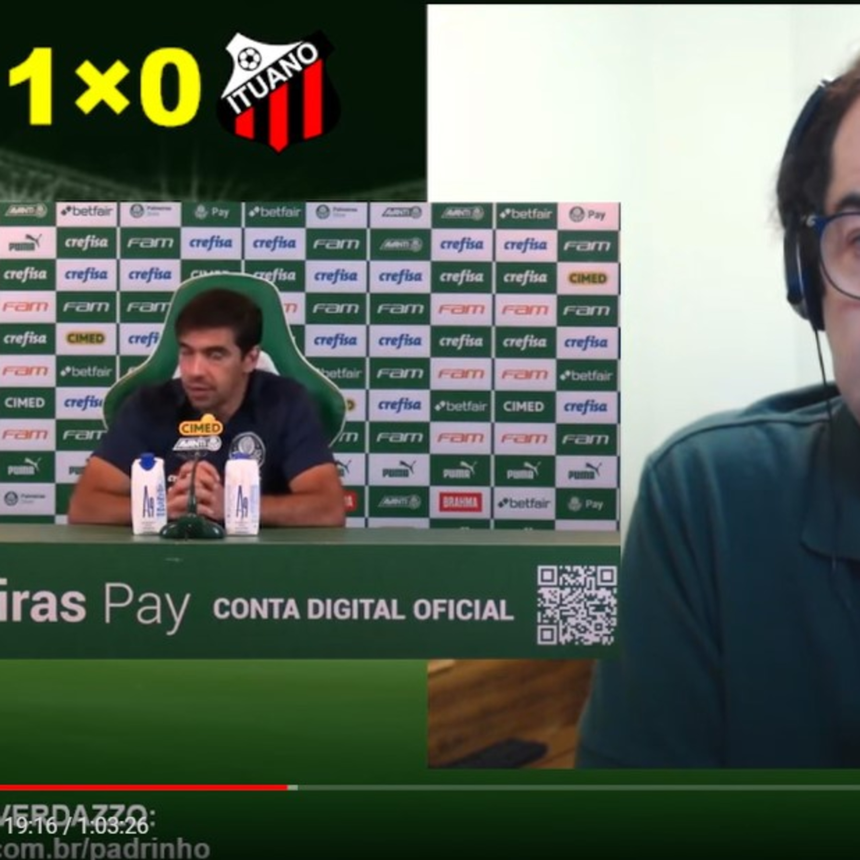 REACT - Coletiva Abel Ferreira - Palmeiras 1x0 Ituano episode artwork