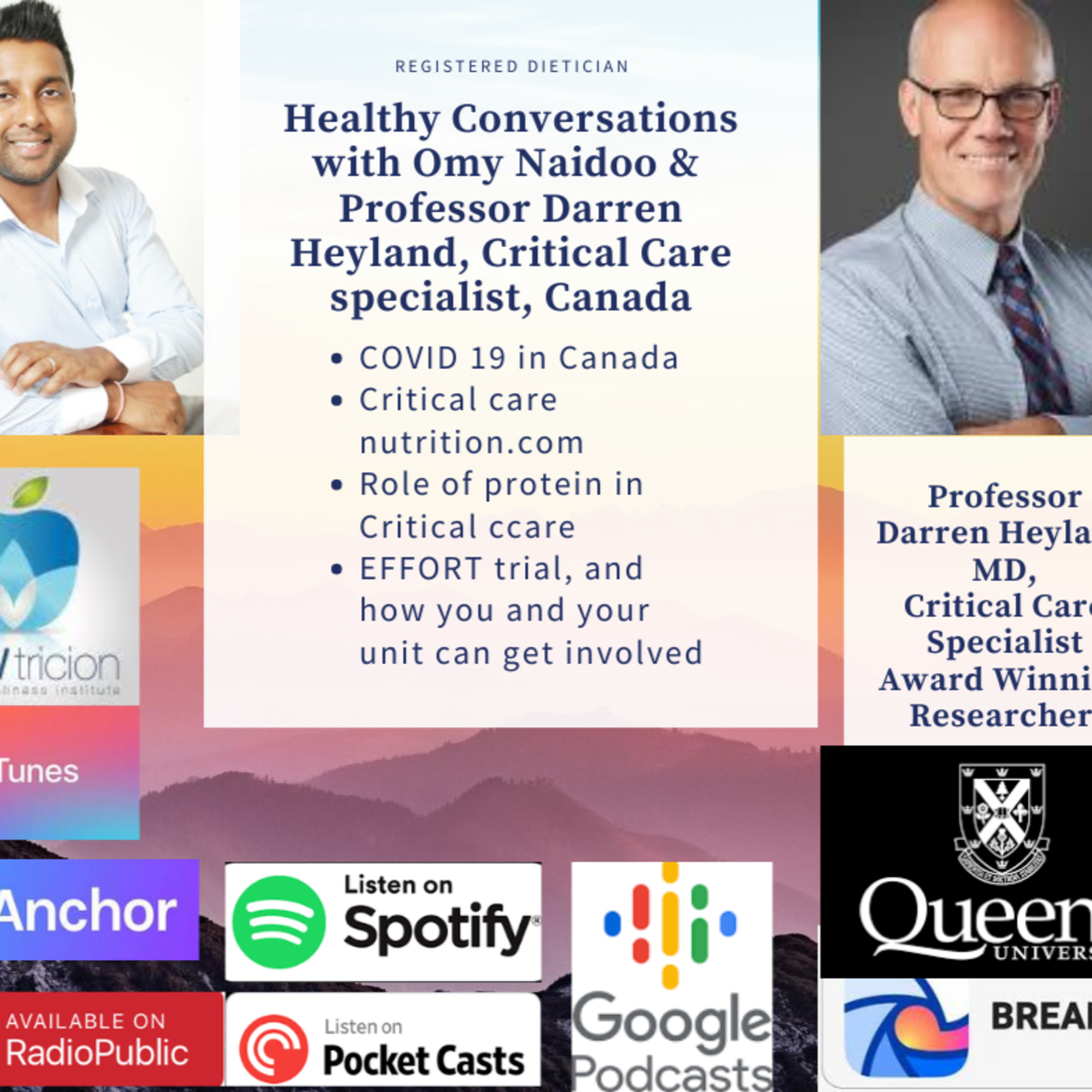 Healthy Conversations with Omy Naidoo, A show for Dieticians